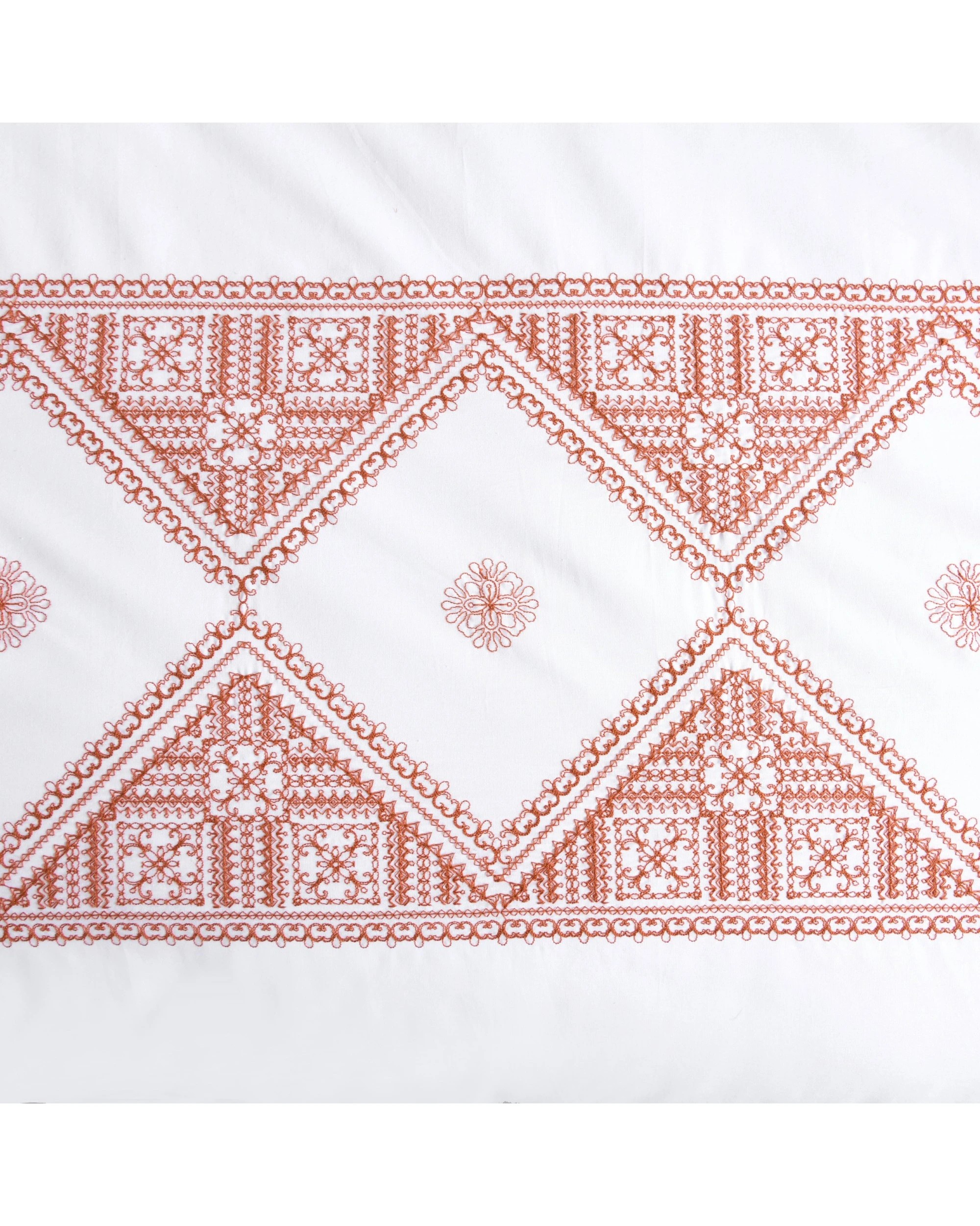 5 Dreamaker Liberty 100% Cotton Quilt Cover Set - King Bed - Rust, 5 of 8