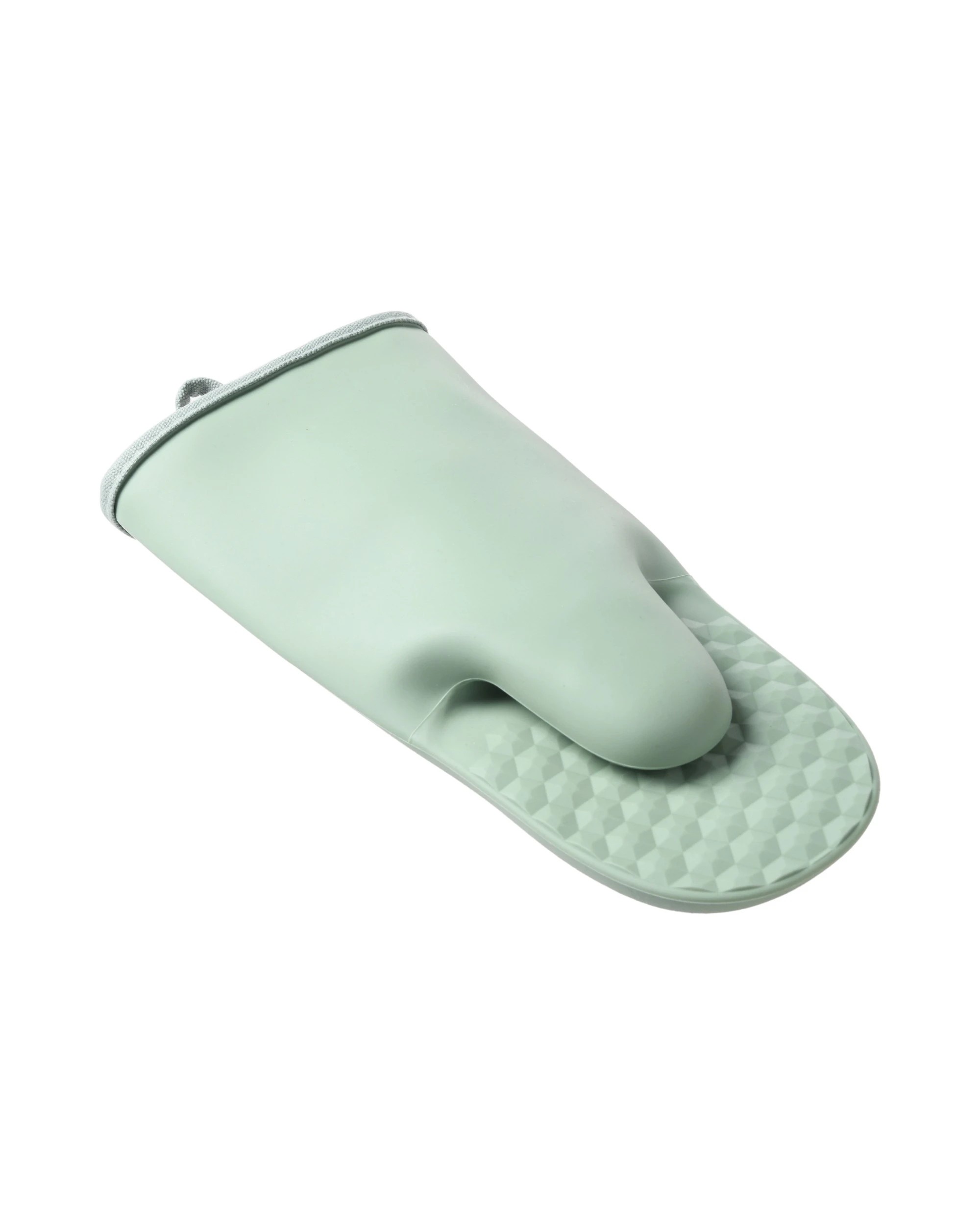 1 Gourmet Kitchen Modern Silicone Oven Mitt - Green, 1 of 6