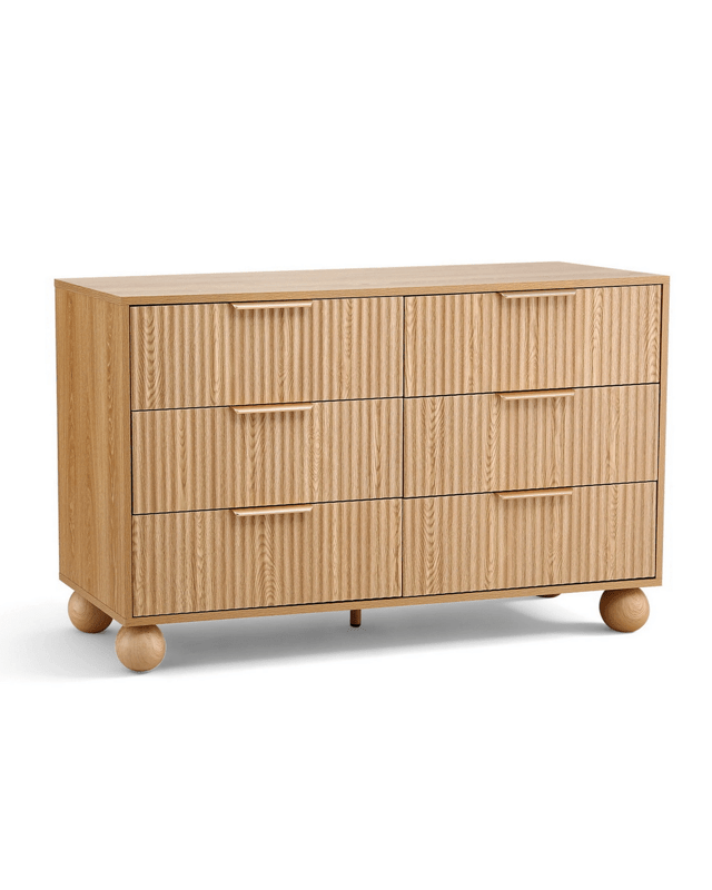 Artiss 6 Chest of Drawers Dresser Tallboy Pine - Nat