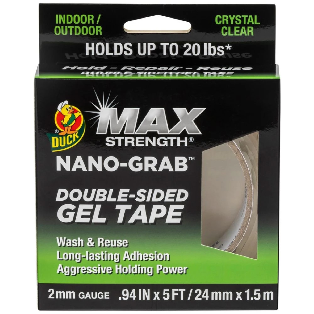 1 Duck Nano Grab Tape 24mmx1.5m Clear, 1 of 2
