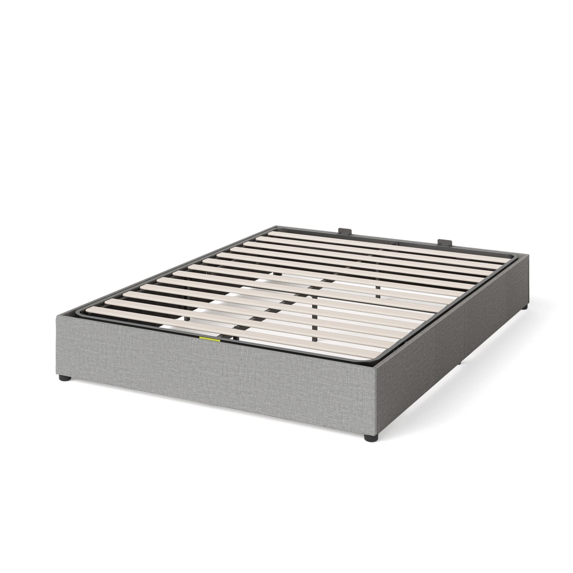 9 Queen Bed Zora Gas Lift Bed Base - Grey, 9 of 10