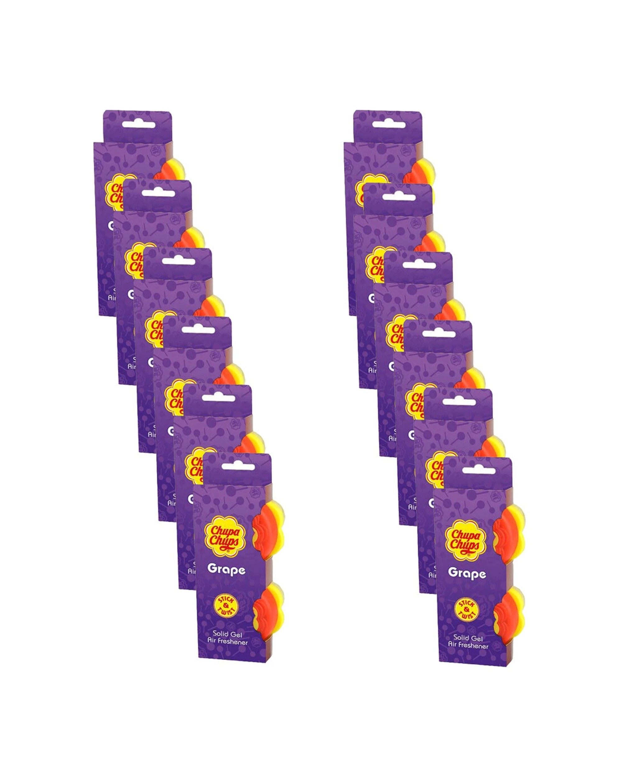 1 Chupa Chups 12PK Stick & Twist Solid Gel Air Freshener 40g - Multi, 1 of 5