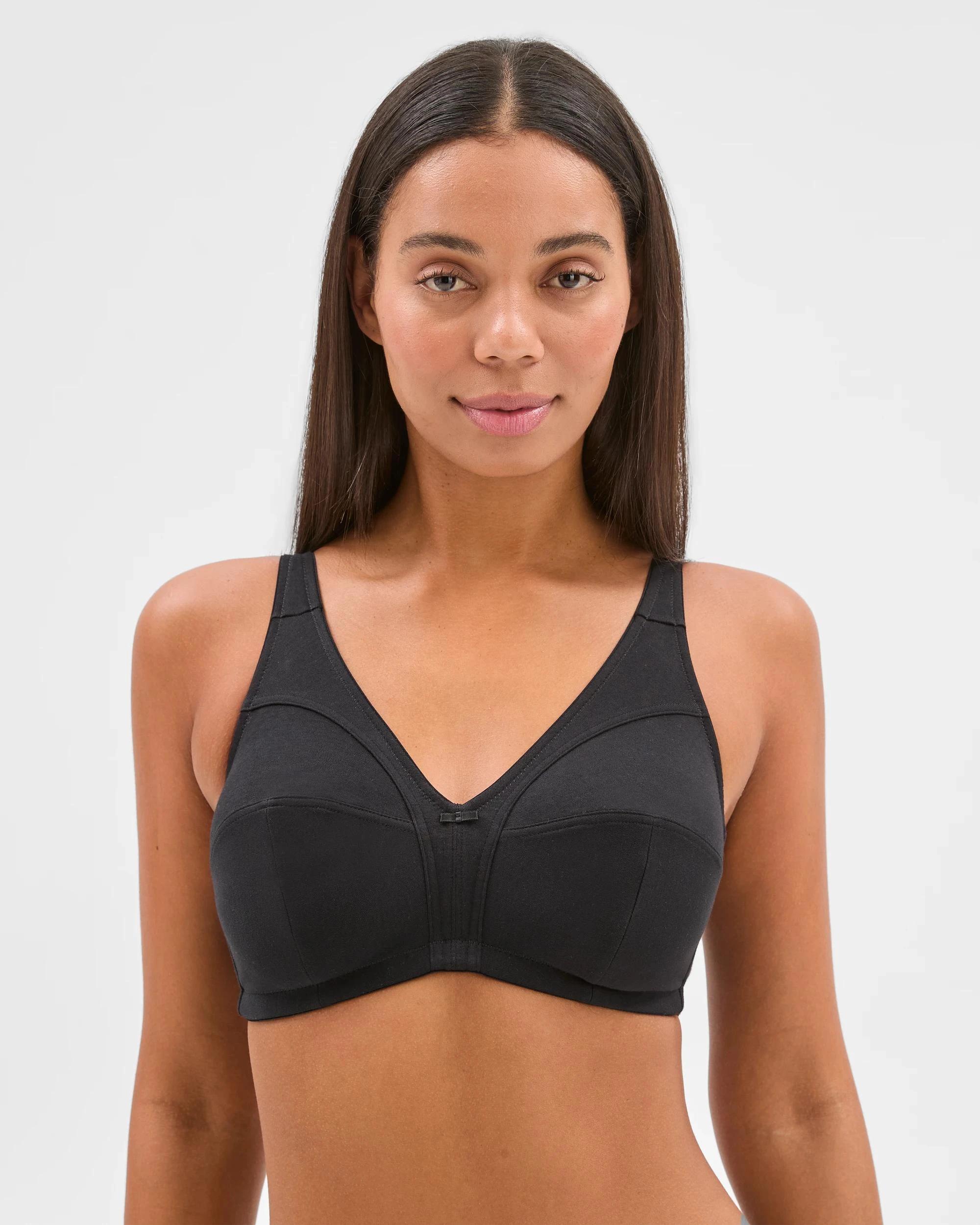 1 Target Lena Cotton Wirefree Bra BLACK, 1 of 4