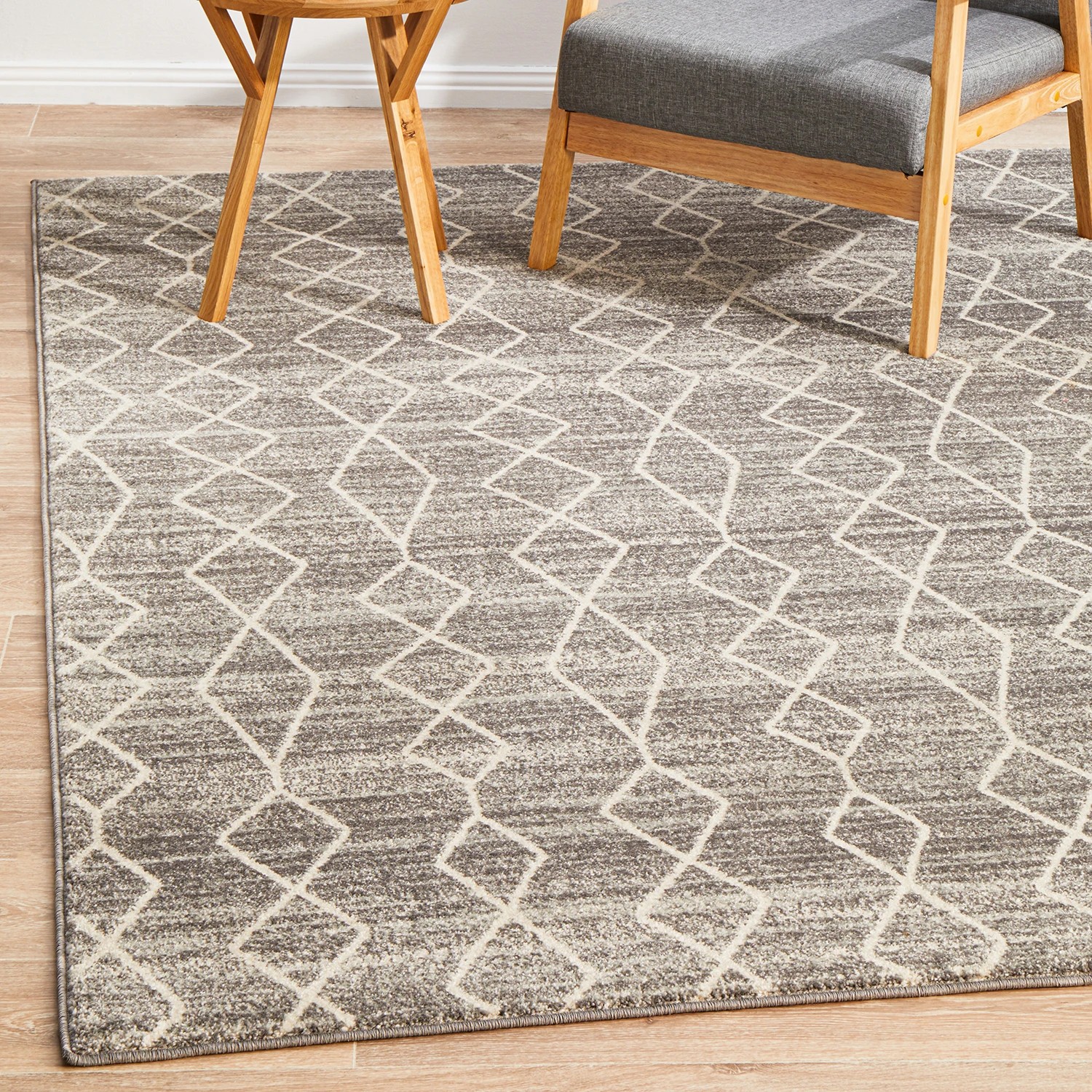 2 Common Ground Rugs Encore 257 330x240cm - Extra Large Pet Friendly Floor Rug - Silver, 2 of 7