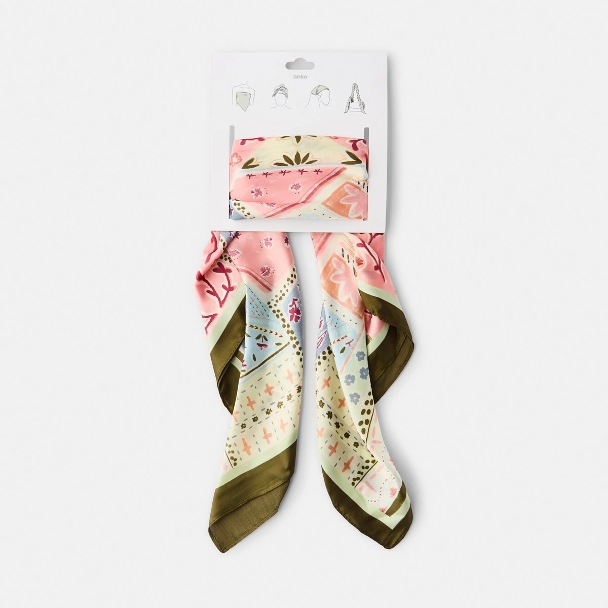 6 Hair Scarf - Patchwork, 6 of 6