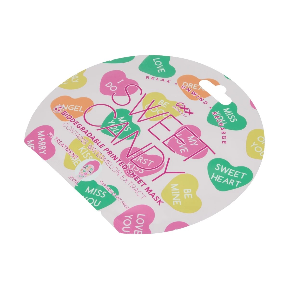 2 OXX Skincare Sweet Candy Printed Sheet Mask 20ml - Watermelon Extract, 2 of 3