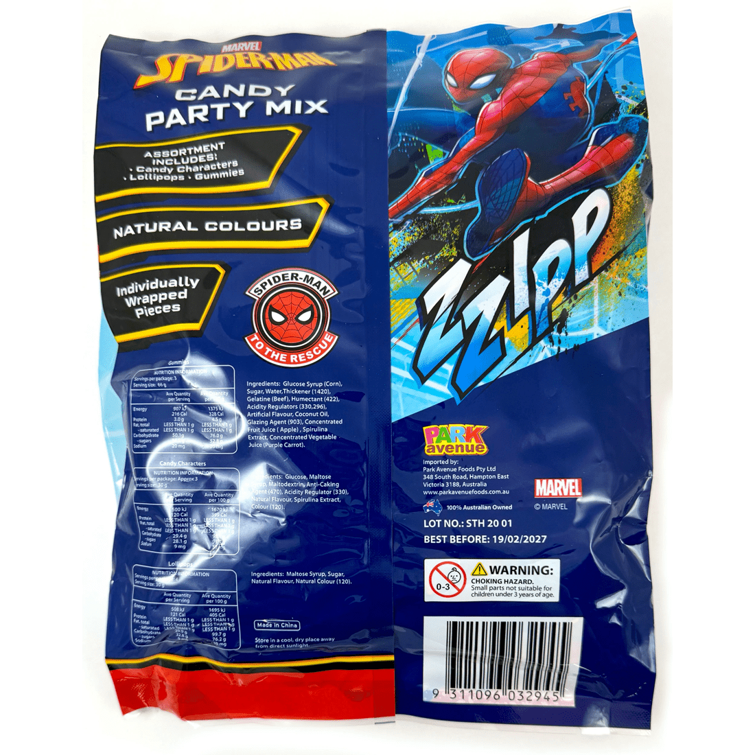 3 Park Avenue Marvel Spider-Man Candy Party Mix 403g, 3 of 3