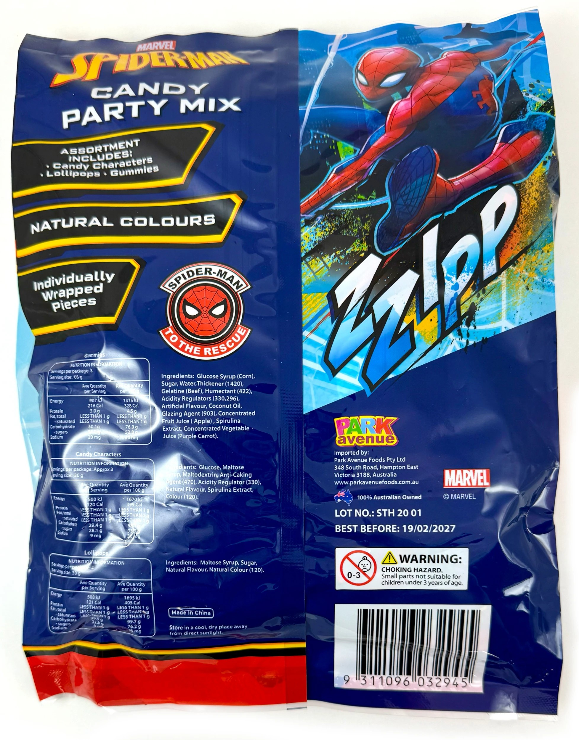 3 Park Avenue Marvel Spider-Man Candy Party Mix 403g, 3 of 3