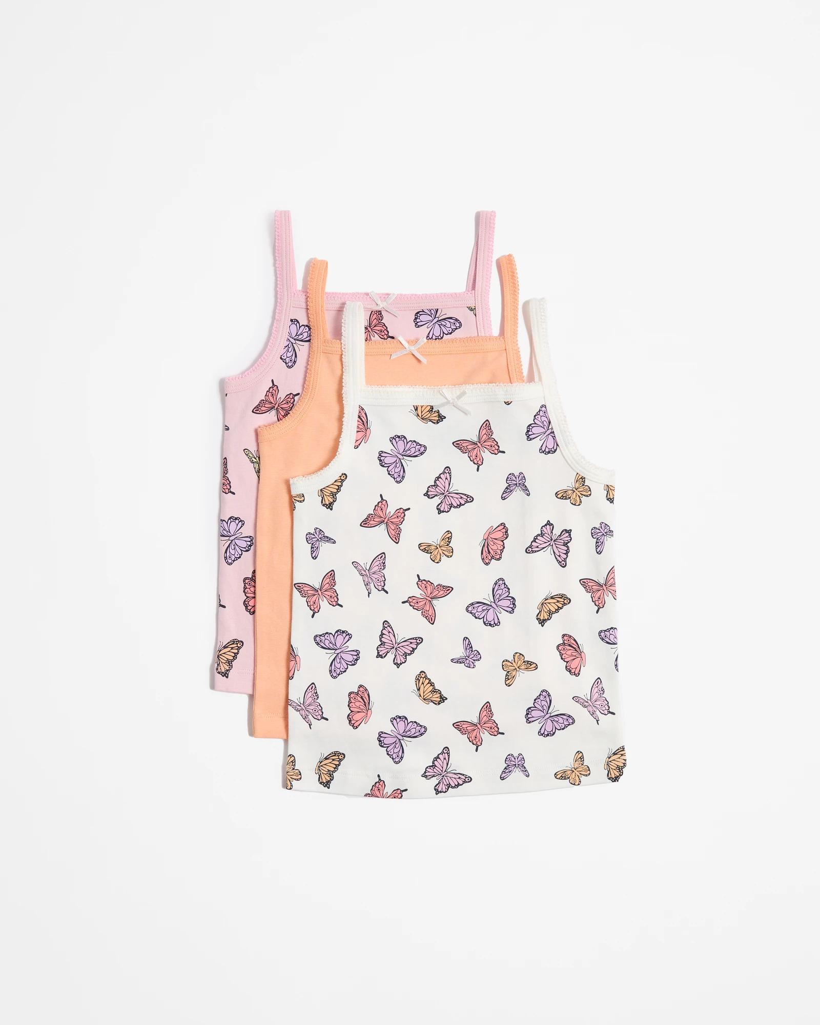 1 Girls Singlet 3 Pack - Maxx BUTTERFLY, 1 of 1