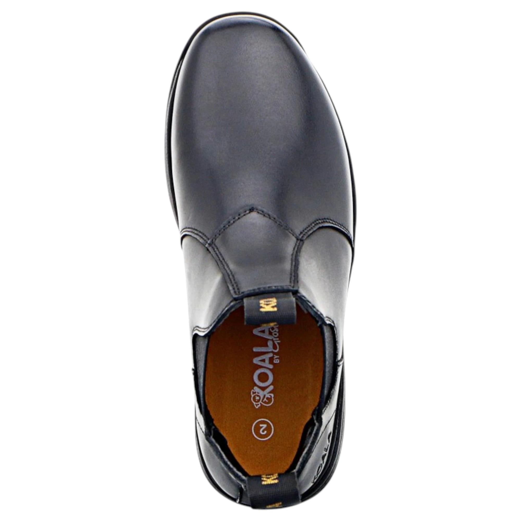 1 Grosby Koala Knox Black Boots Kids Slip On Shoes BLACK, 1 of 4