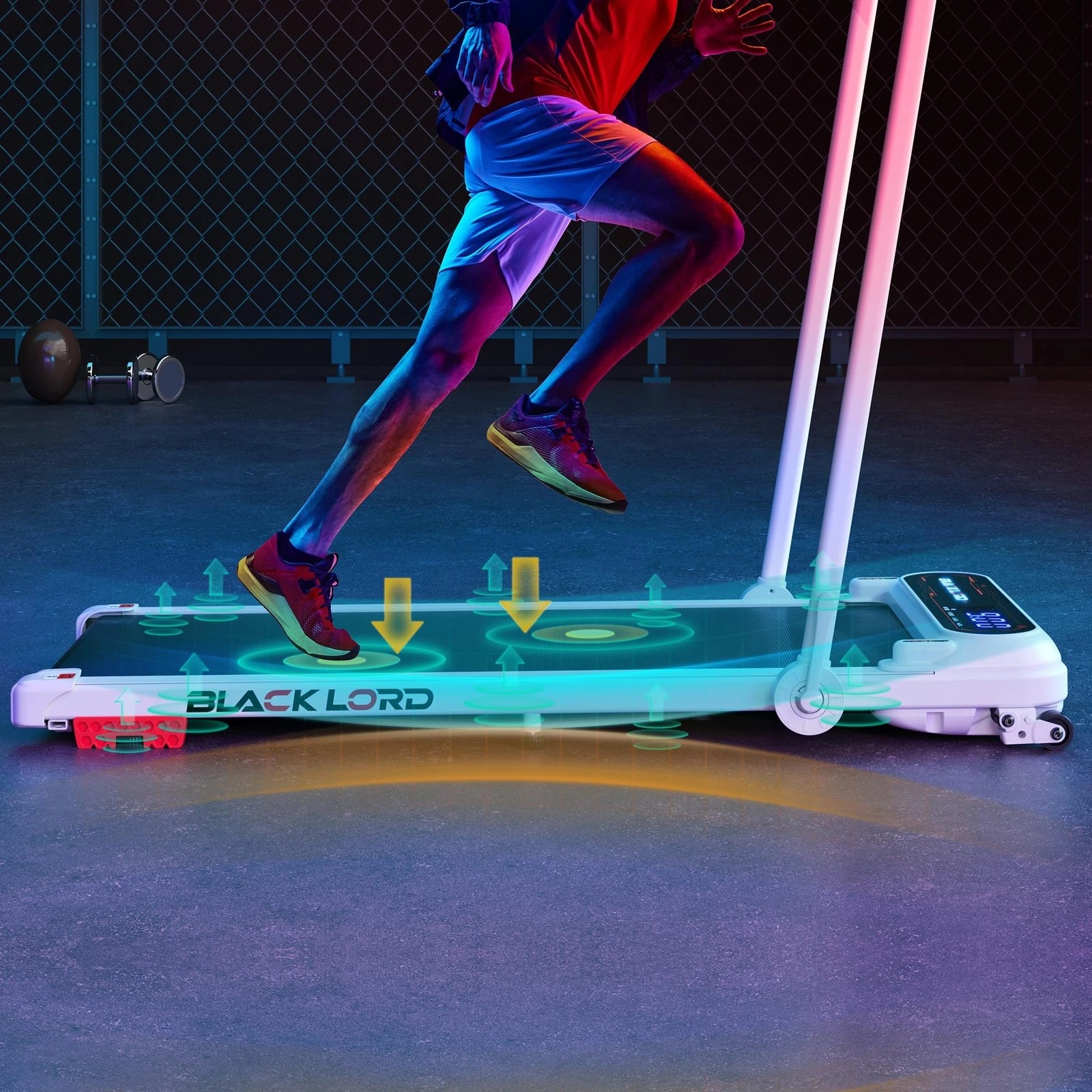 4 Black Lord Treadmill Walking Pad Folding Incline Shock Absorbers 390mm - White, 4 of 10