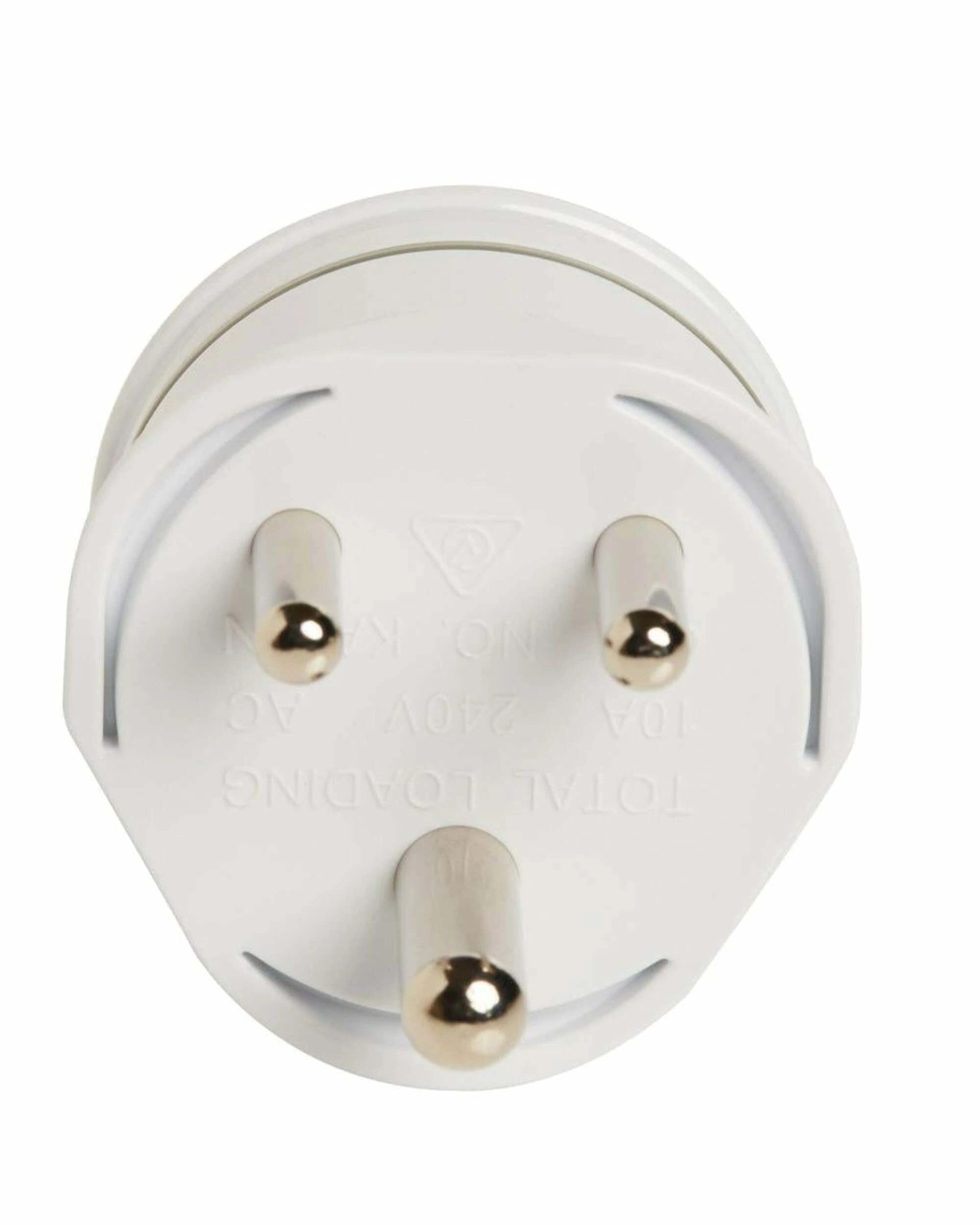 2 Korjo Travel Adaptor Plug - Aus to India - White, 2 of 3