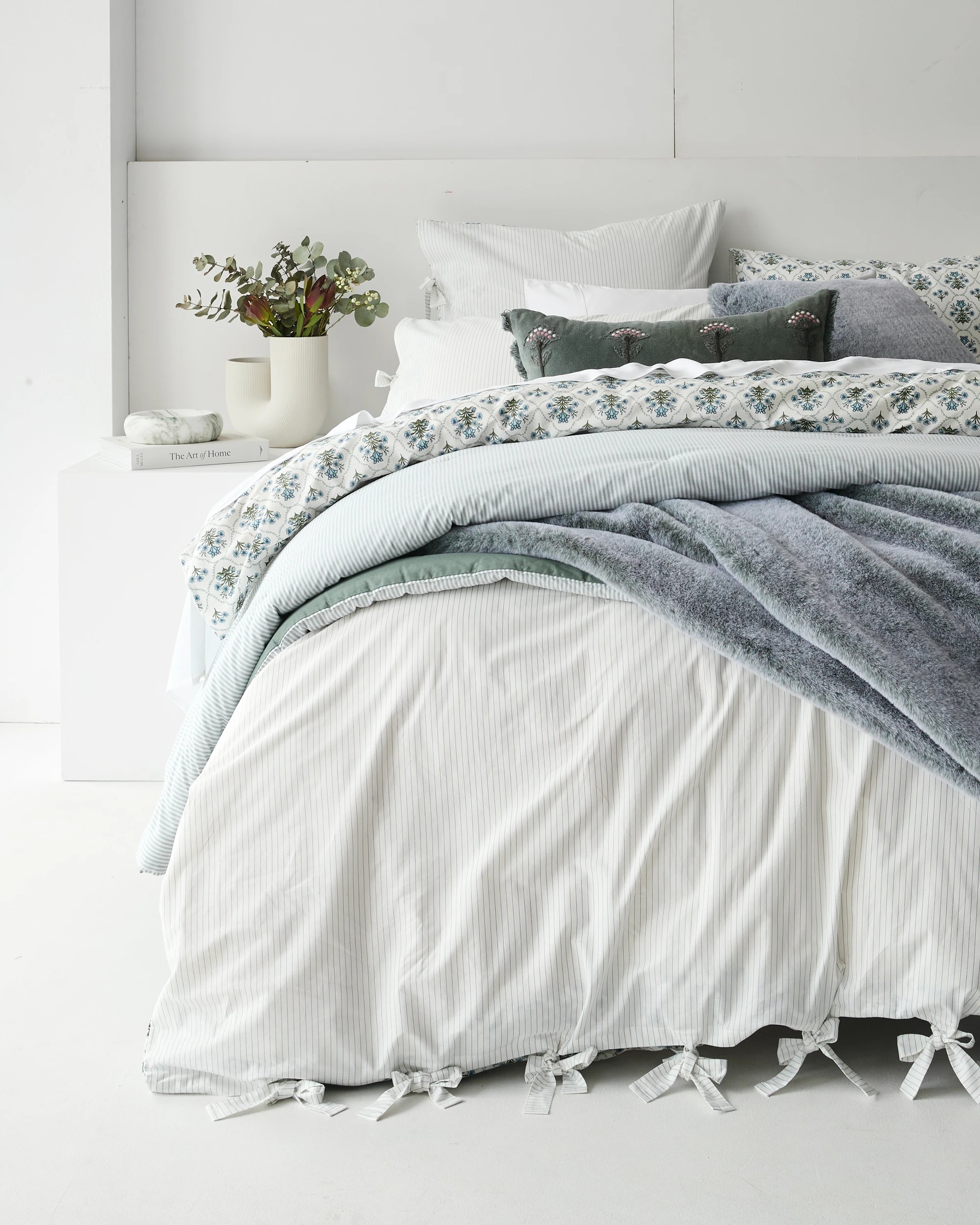 7 Target Adeline Australian Cotton Floral Quilt Cover Set - Double Bed - White, 7 of 10