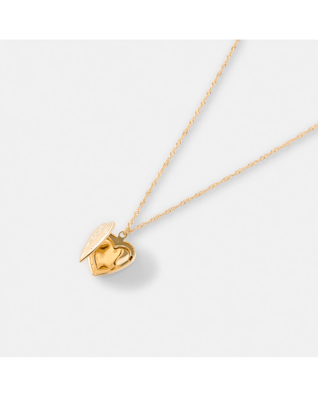 2 Heart Locket Necklace - Gold Tone, 2 of 5