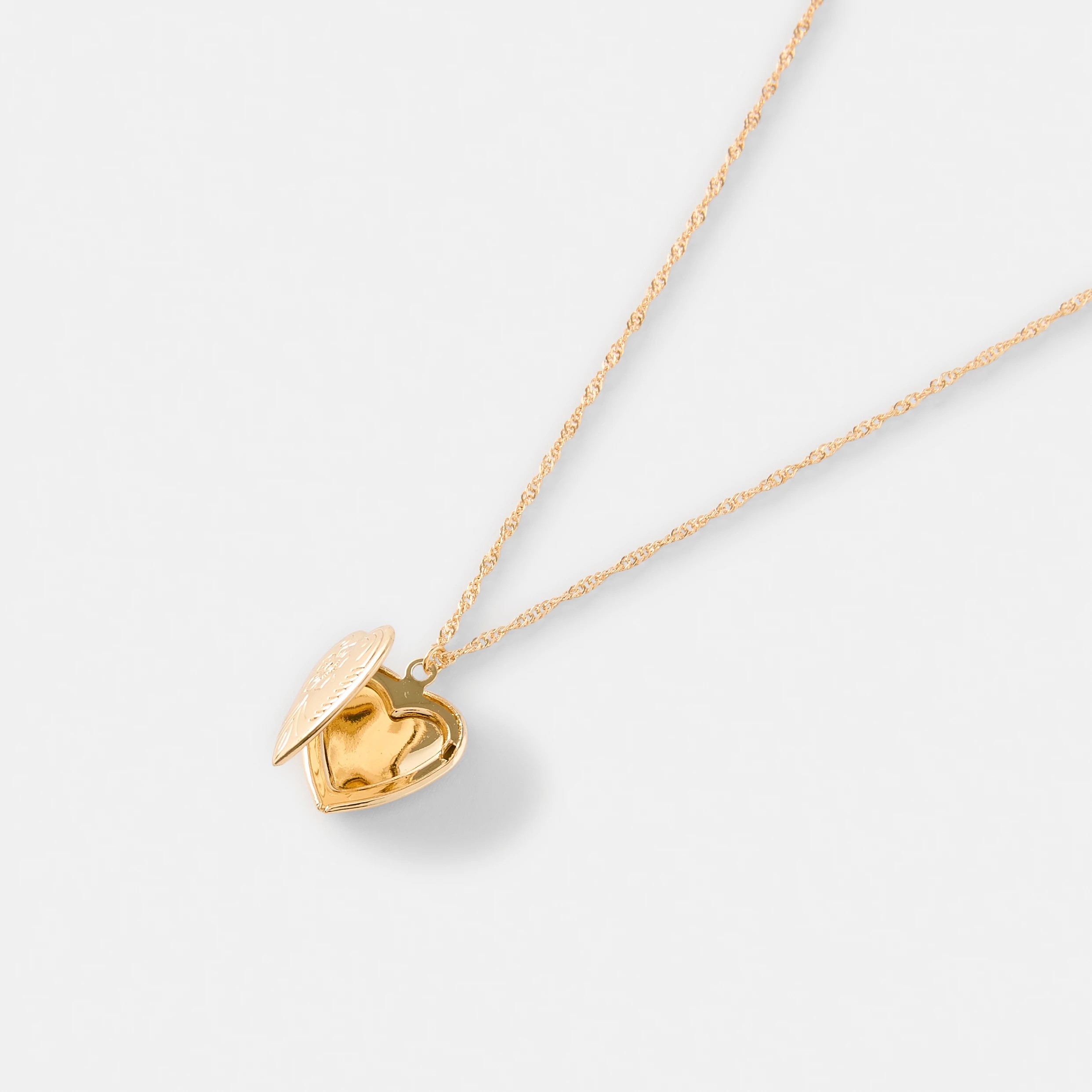 2 Heart Locket Necklace - Gold Tone, 2 of 5