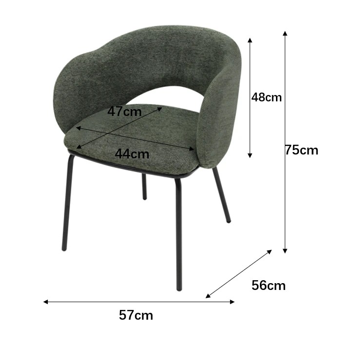 9 Archie Dining Chair - Green, 9 of 9