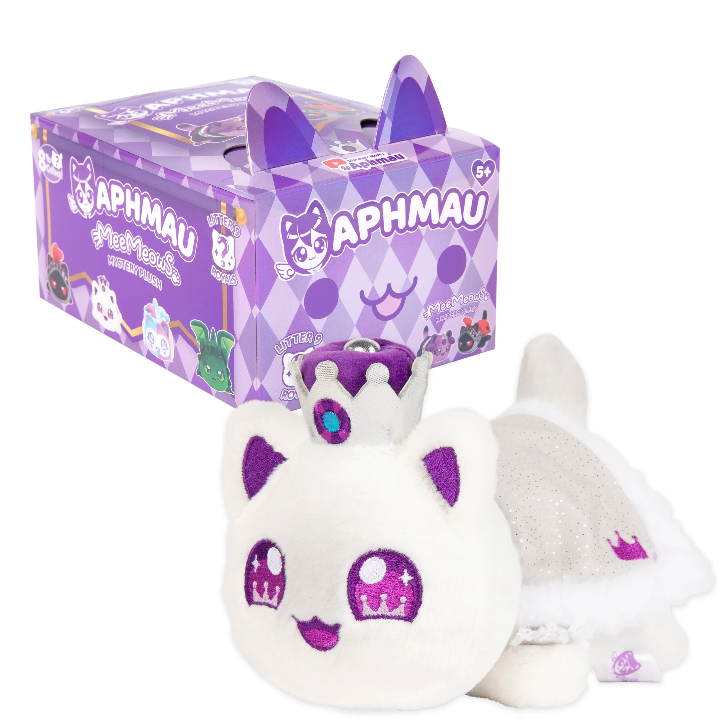 6 15cm Aphmau MeeMeows Mystery Plush Toy: Royals - Assorted, 6 of 10