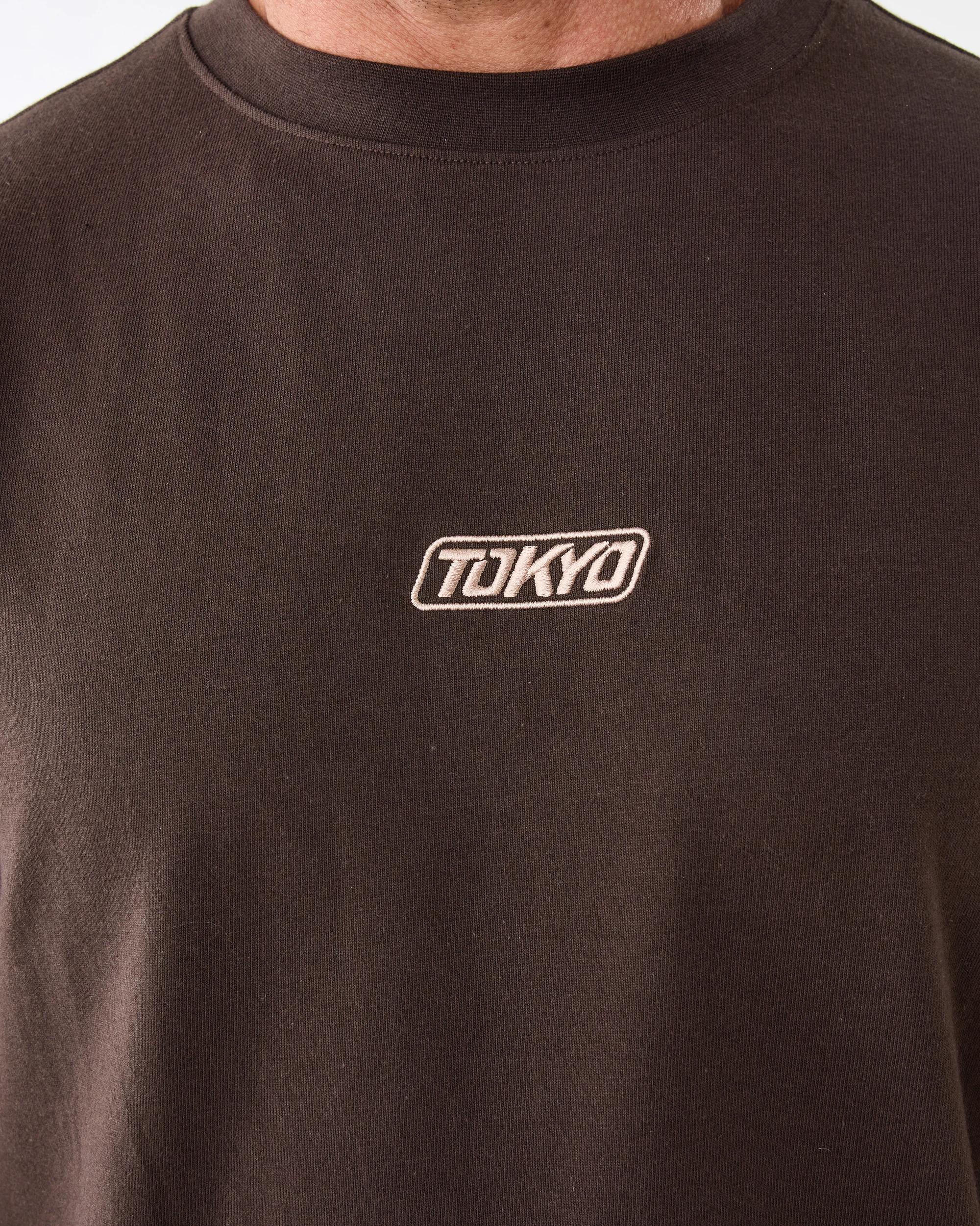 6 Oversized Heavyweight T-shirt Brn Mulch, 6 of 6