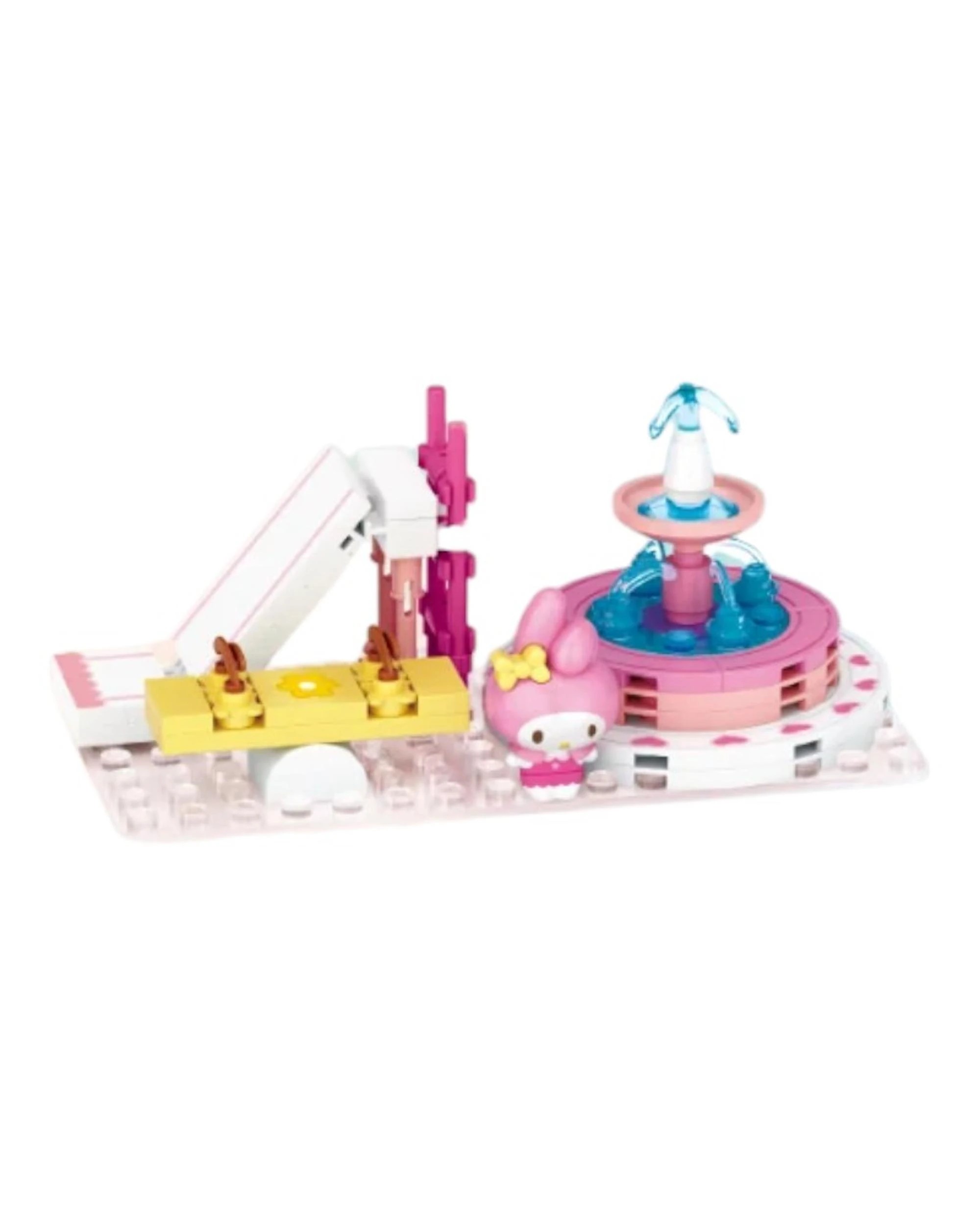 1 Play Nation Sanrio Pikku Pikku My Melody Floral Fountain Expansion Pack Building Block Set, 1 of 3