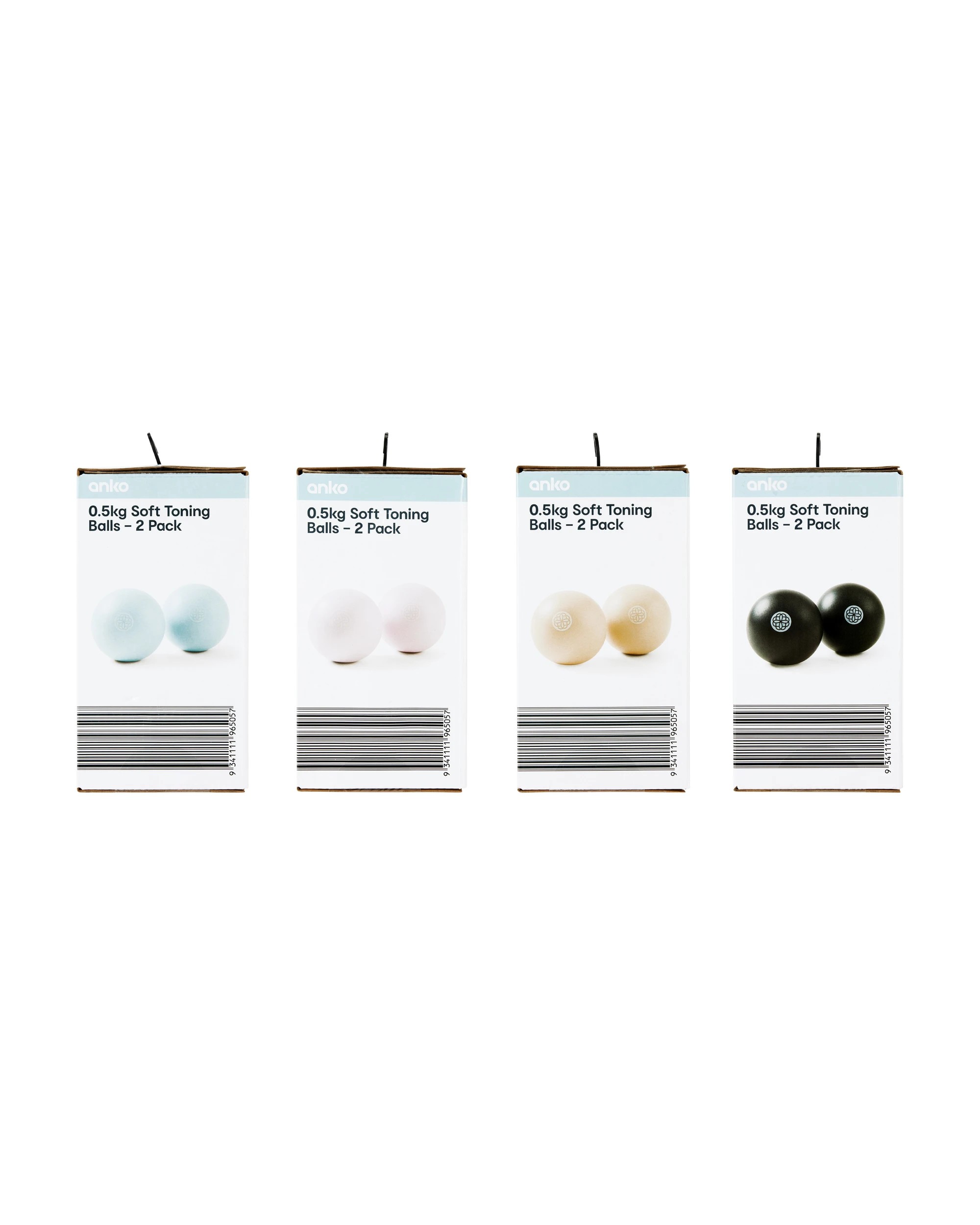 10 2 Pack 0.5kg Toning Balls - Assorted, 10 of 10