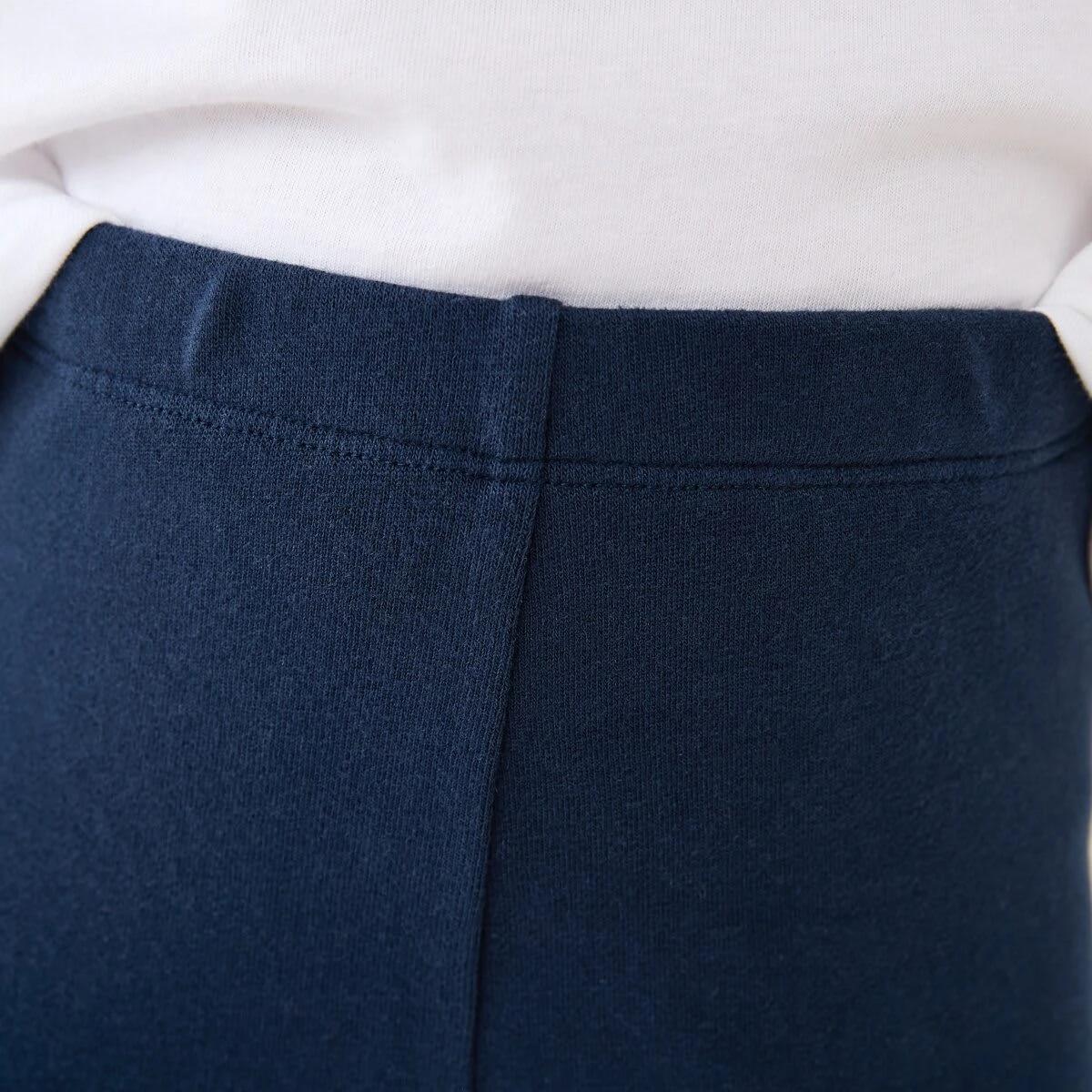 3 Fleecy Lined Leggings Dress Navy, 3 of 8