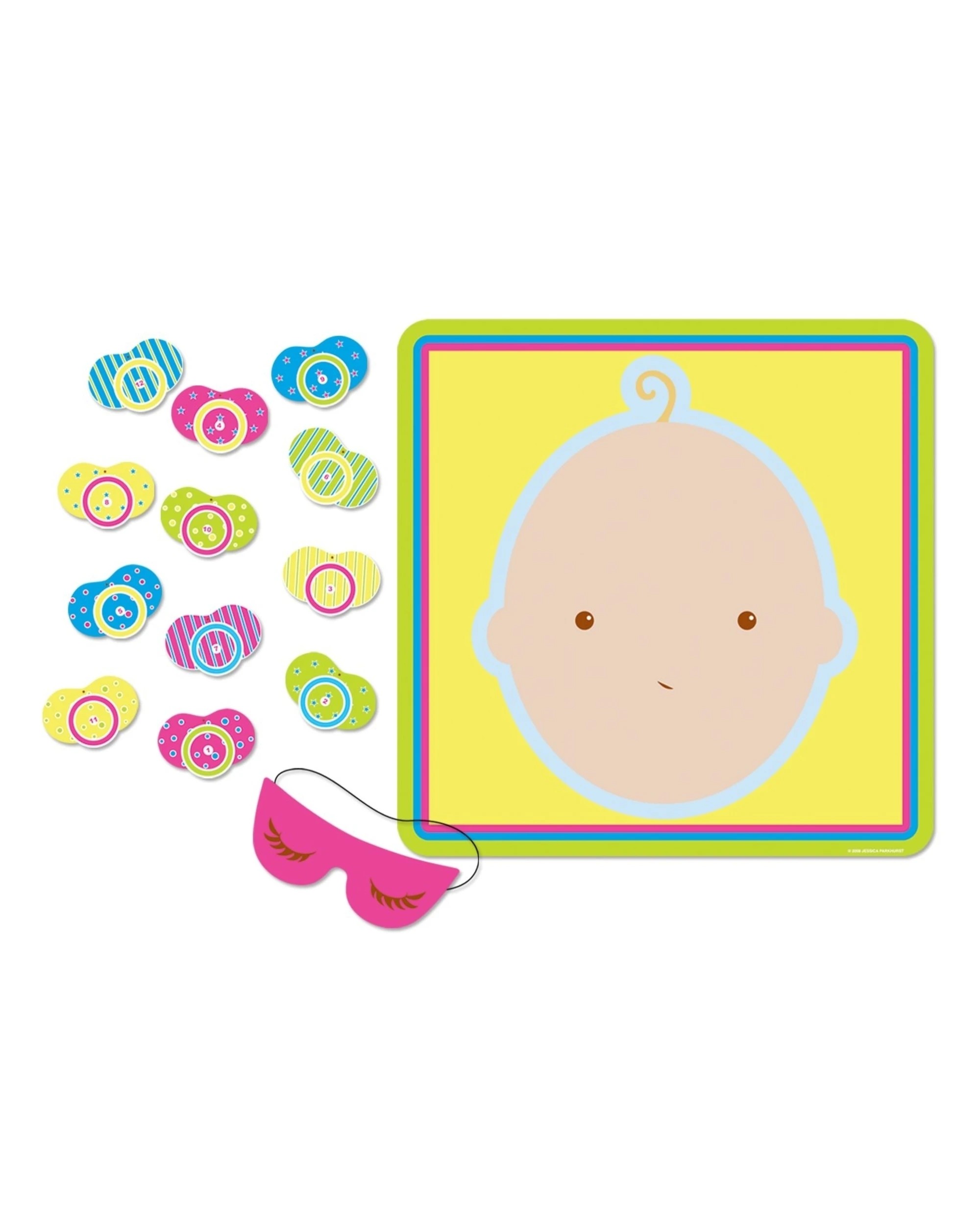 1 Beistle Baby Shower Pin the Dummy Pacifier Game, 1 of 1