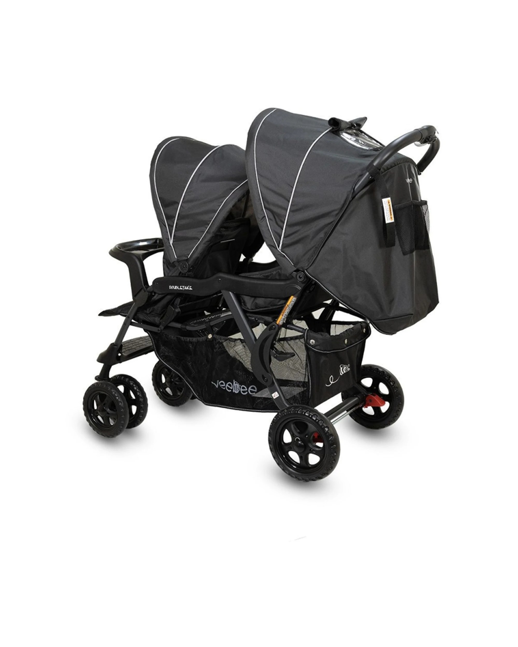 8 Vee Bee Doubletake Tandem Stroller Salt & Pepper - Multi, 8 of 9