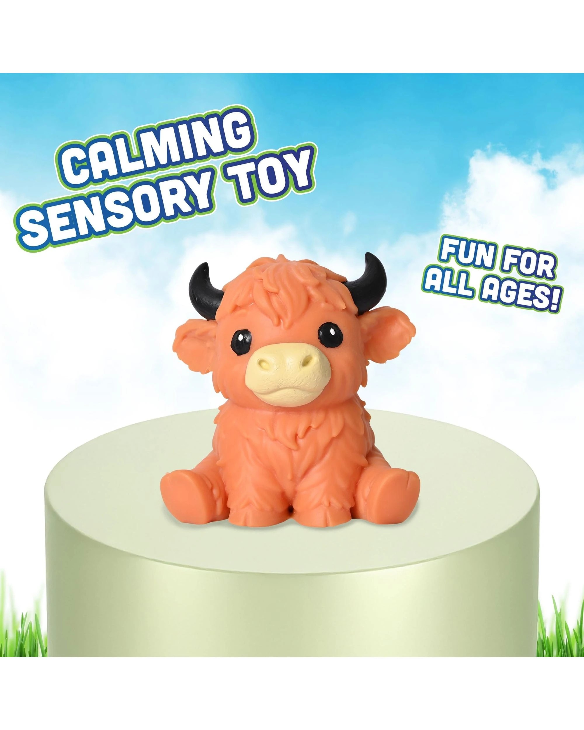 4 Sunny Days Highland Cow Squish Assortment, 4 of 6