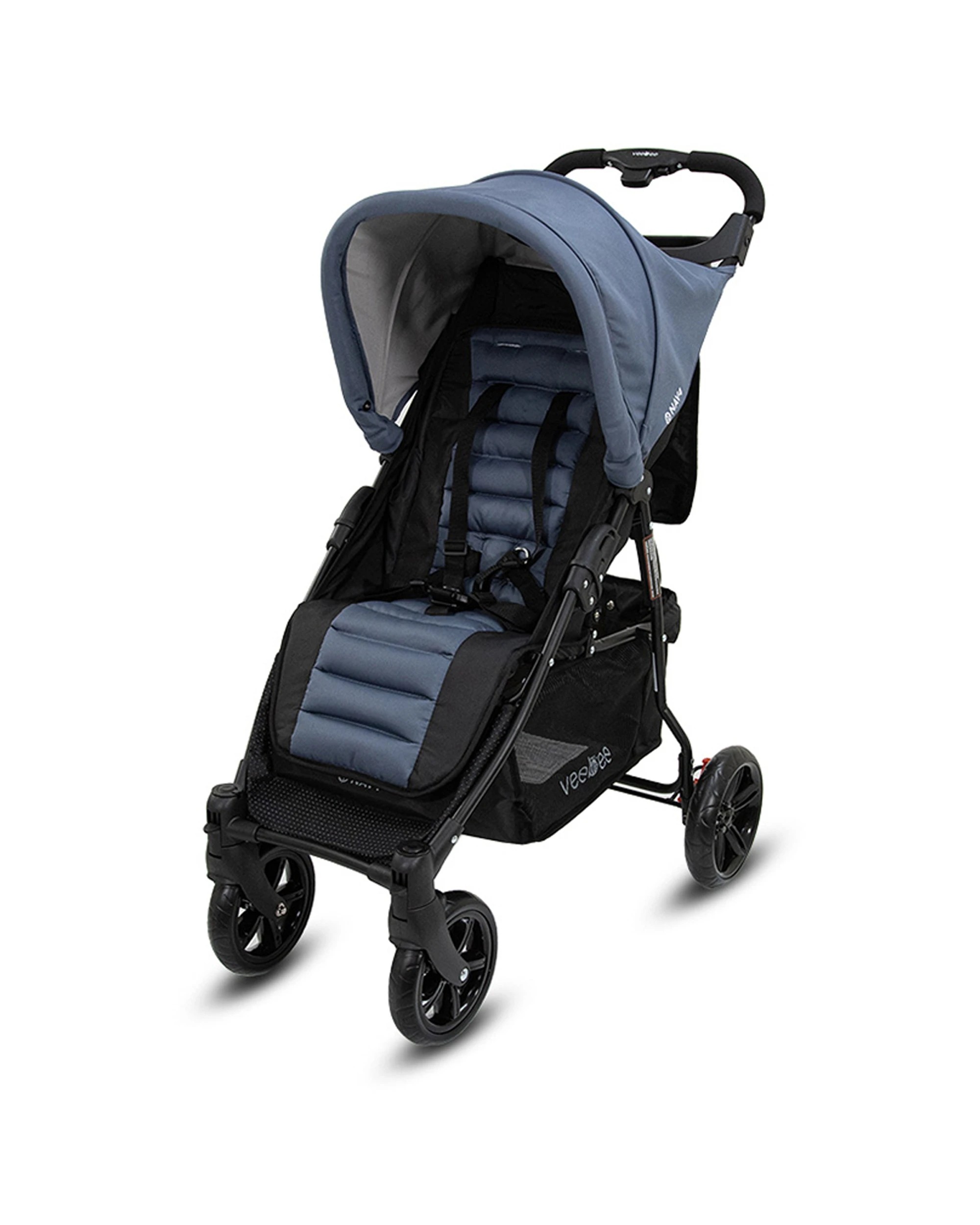 2 Veebee Nav 4 Foldable Baby Stroller Suitable From Birth Toddler Glacier Colour 100cm Stroller Pram Kit
 - Blue, 2 of 9