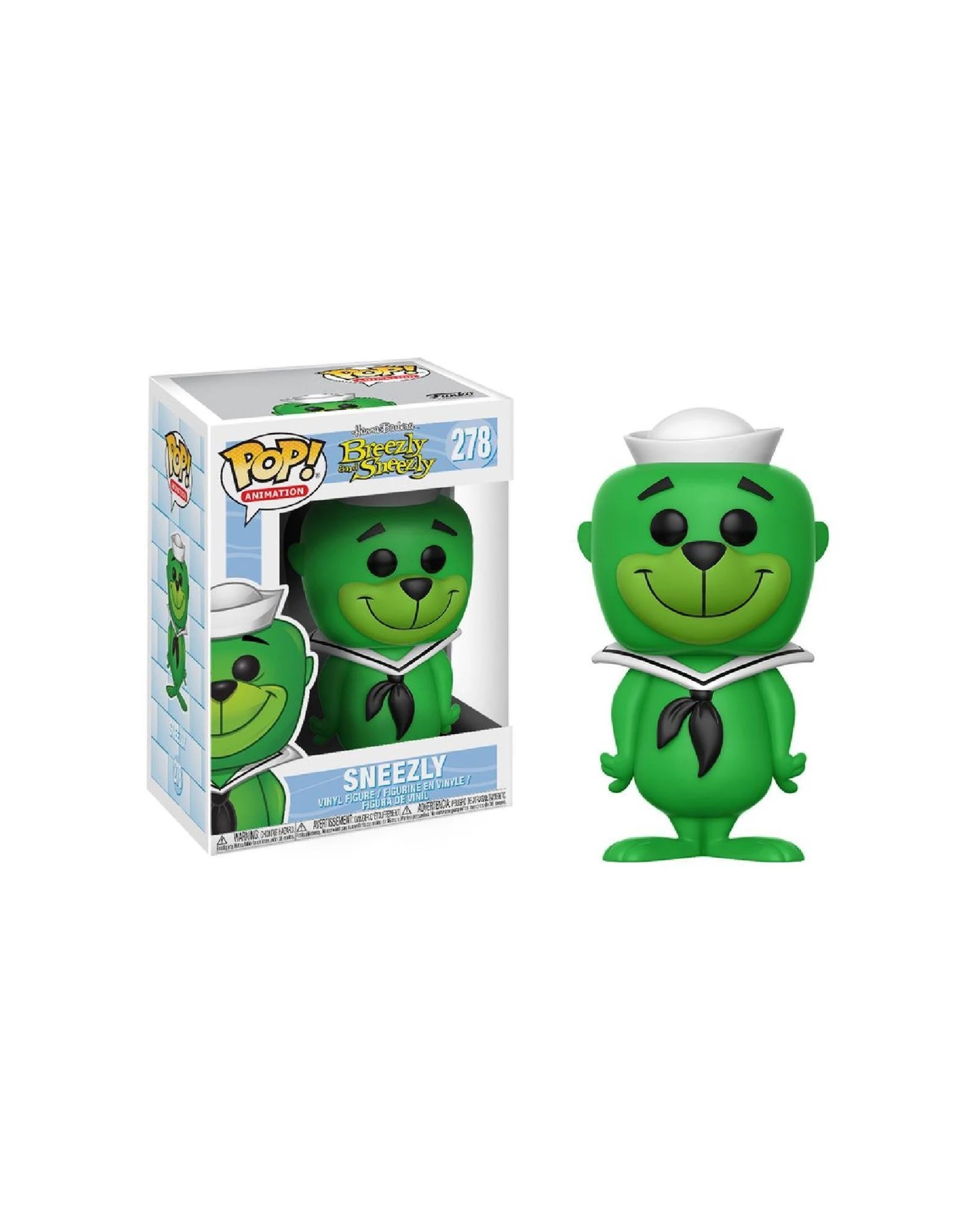 3 Pop Vinyl Figurine Hanna Barbera - Sneezly 10cm Collectible For Display - Green, 3 of 3