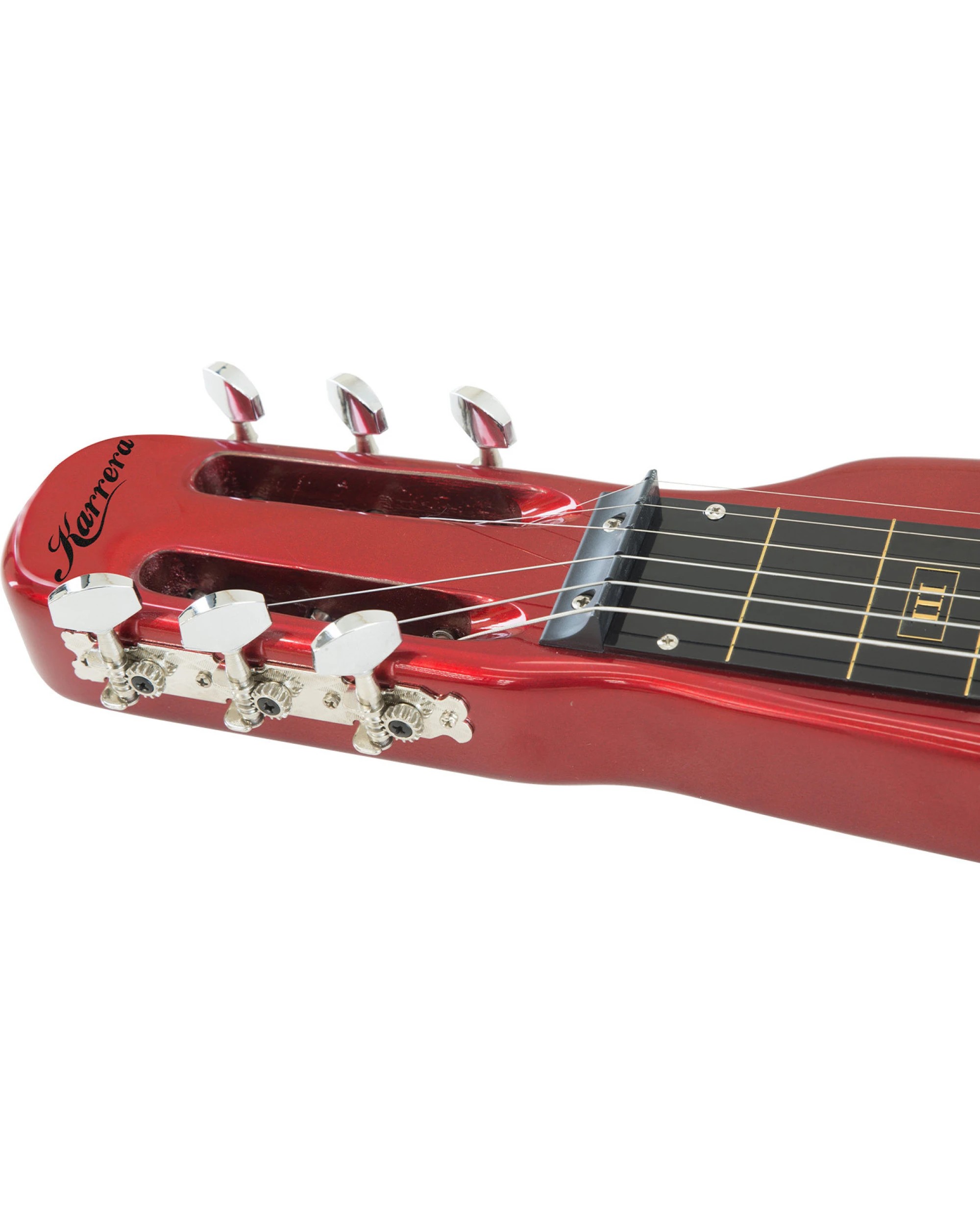 4 Karrera 6-String Steel Lap Guitar in Metallic - Red, 4 of 5