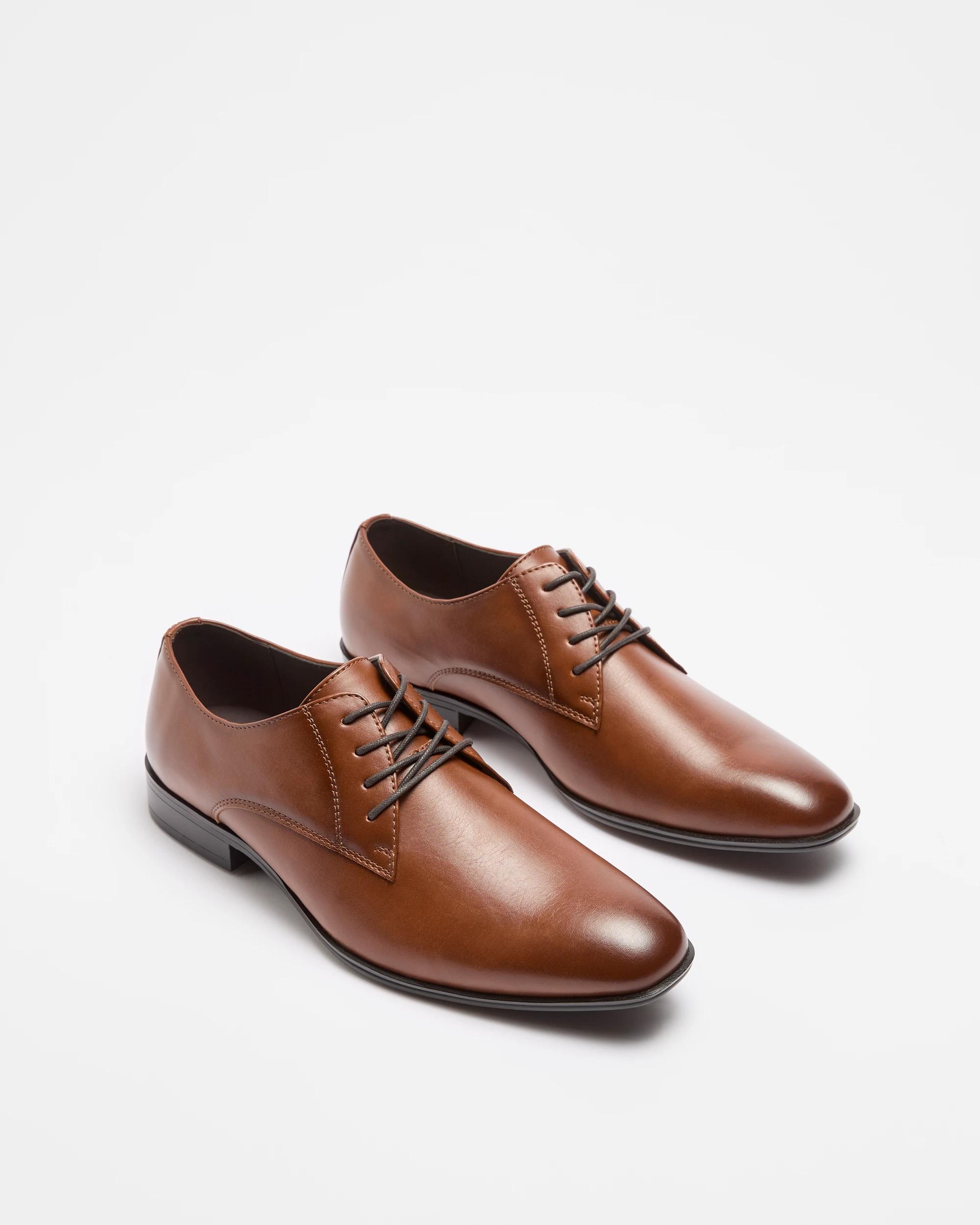 3 Target Mens Dress Lace-Up Shoe - Gregory TAN, 3 of 4
