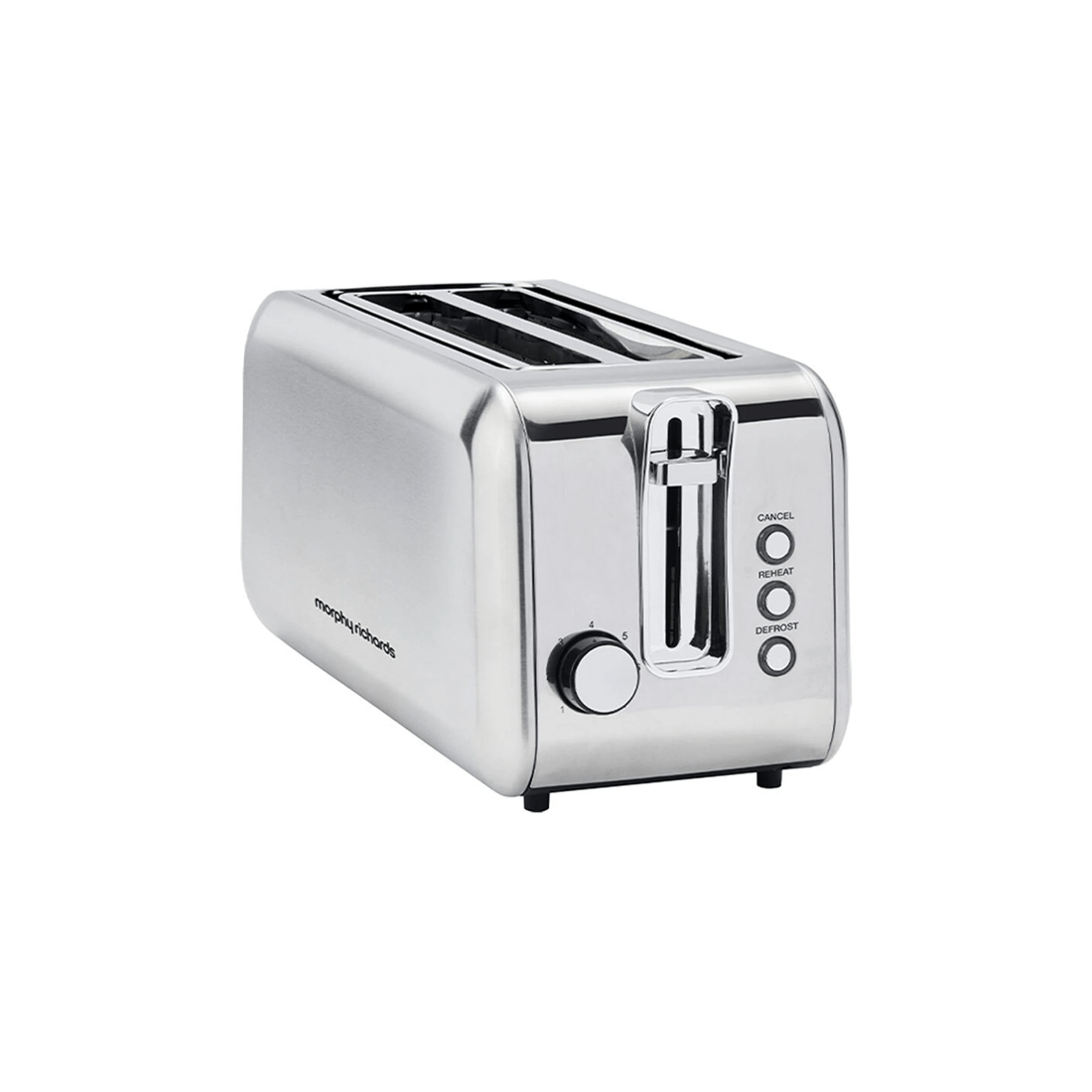 1 Morphy Richards Electric Slim Kitchen Equip 4 Slice Long Slot Toaster 1450w
 - Silver, 1 of 5