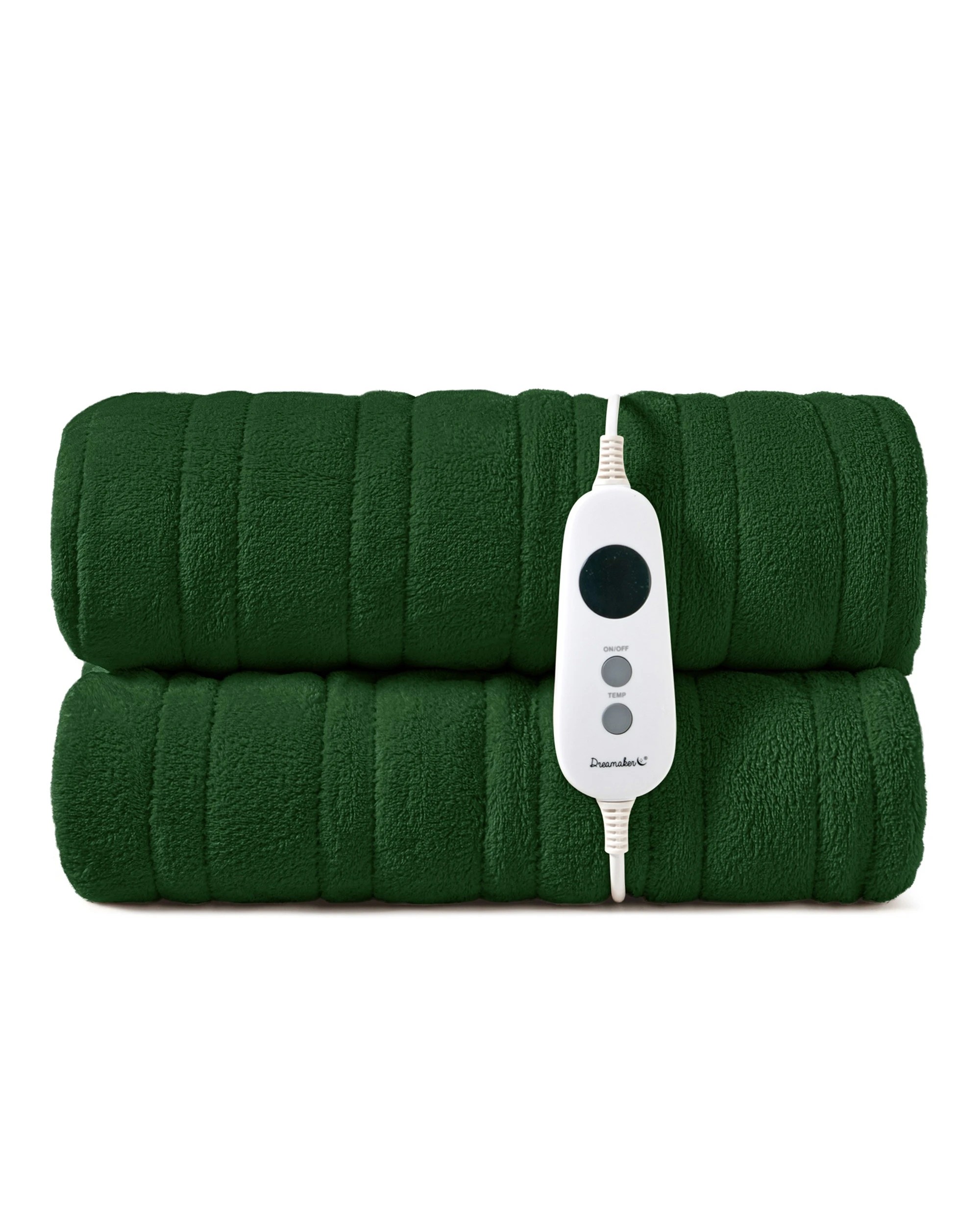 2 Dreamaker Kingston Coral Fleece Electric Heated Throw Blanket 180x200cm - Eden Green, 2 of 7