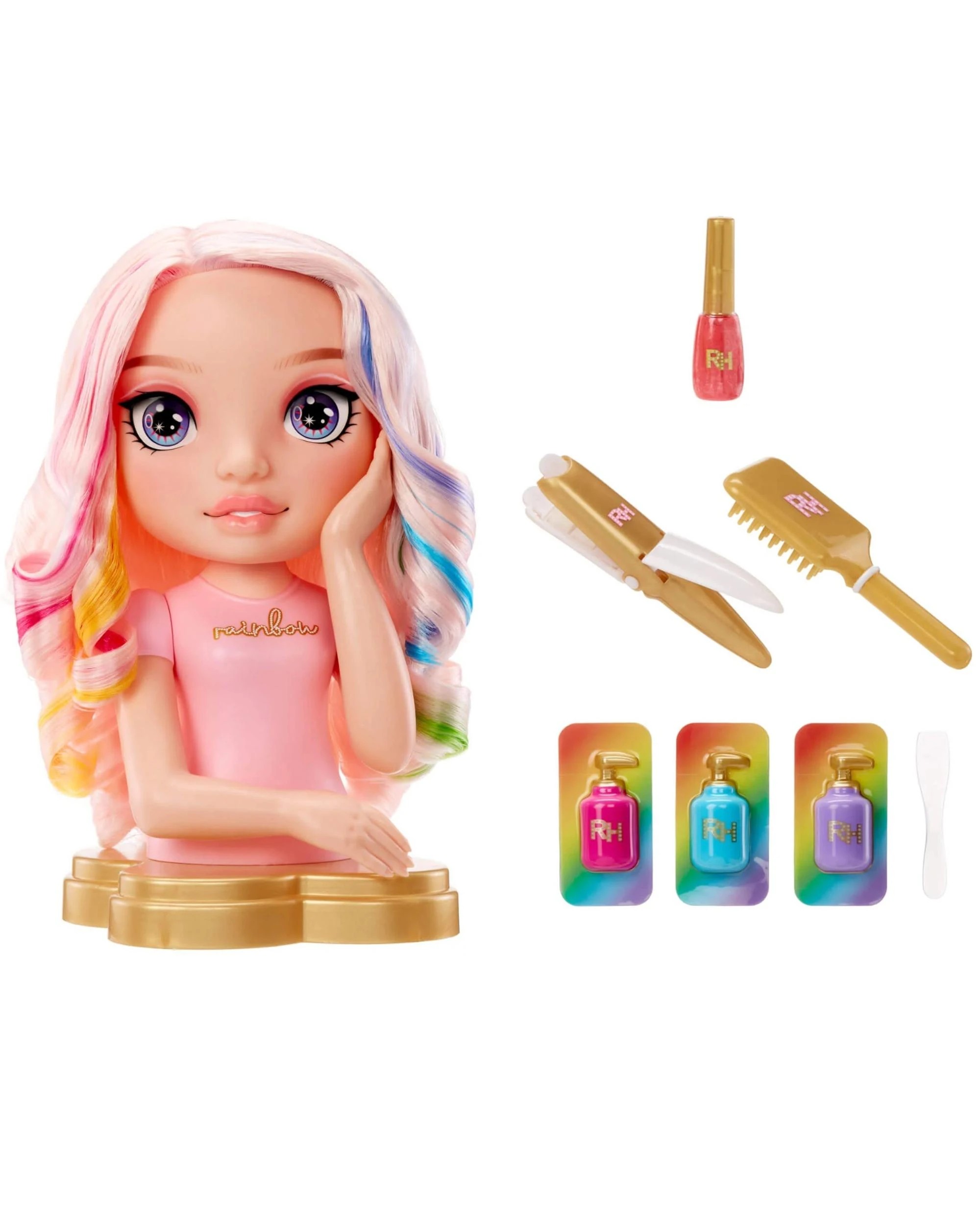 3 Rainbow High Bella Parker 4-in-1 13 inch Styling Head Playset, 3 of 8