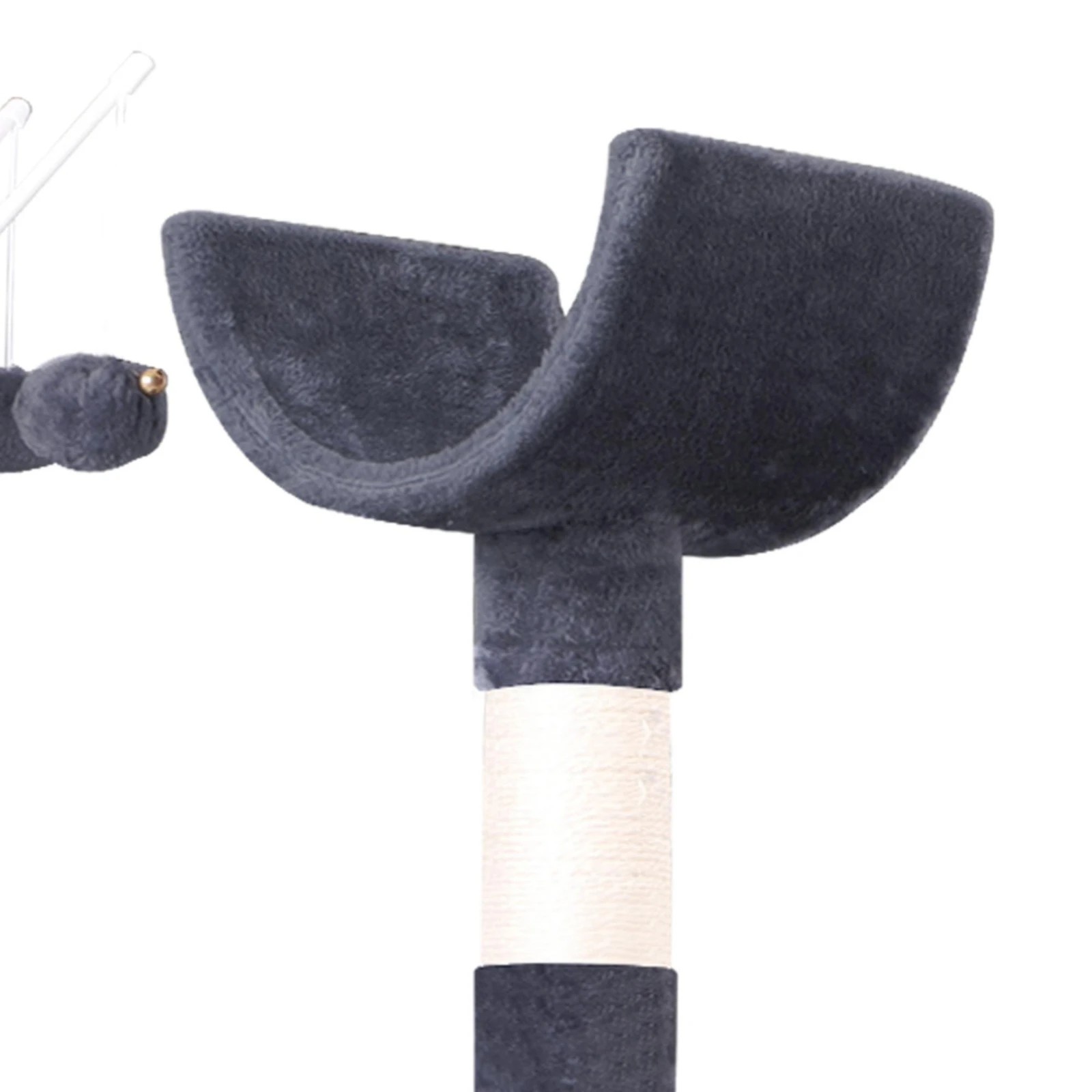 6 Beastie Cat Tree Scratching Post 145CM - Grey, 6 of 6