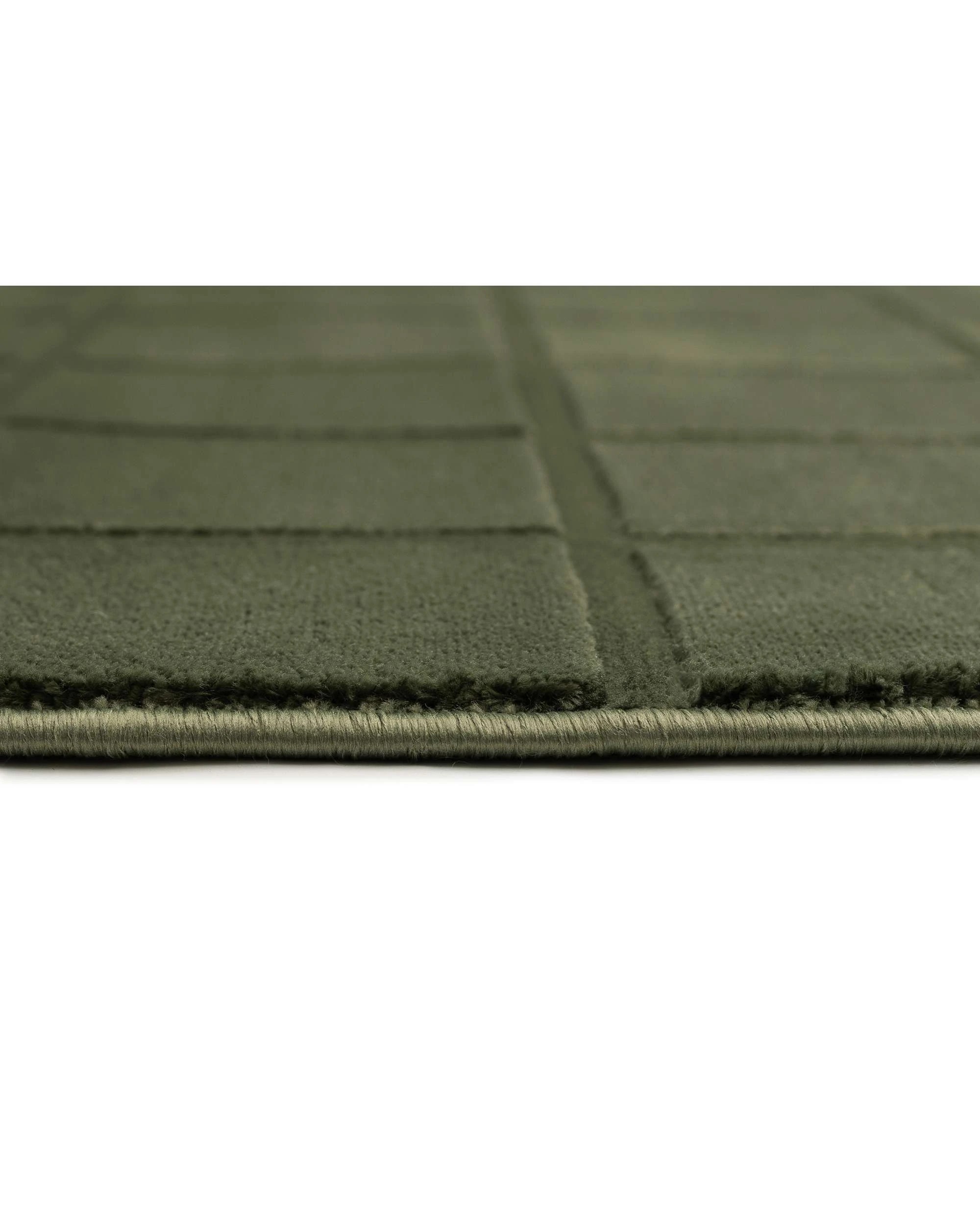 8 Loopsie Jerada Textured Moss Rug-370cm x 280cm - Green - Green, 8 of 10