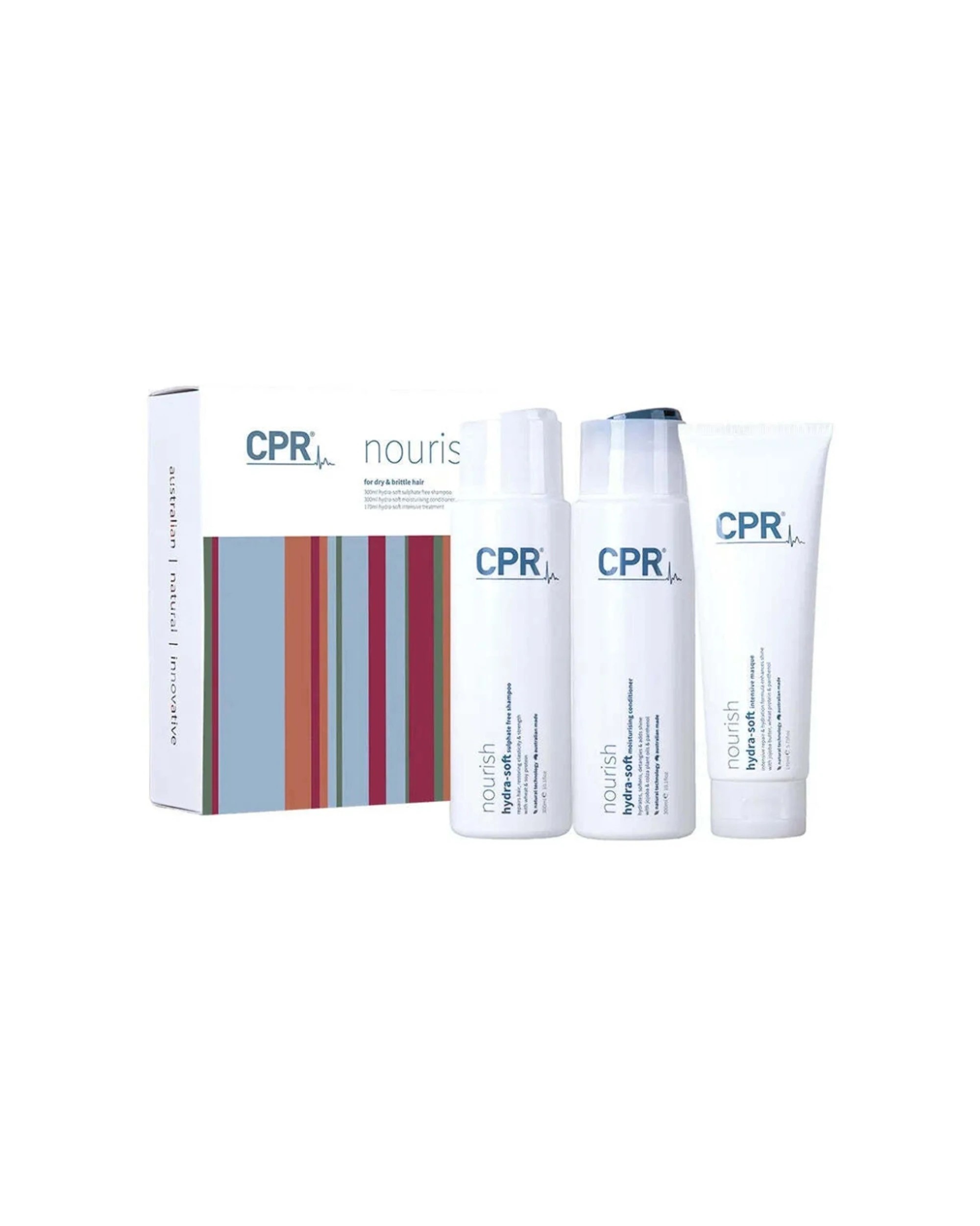 1 CPR Hair 3pc Nourish Trio Pack Shampoo 300ml Conditioner Treatment 180ml - Multi, 1 of 2