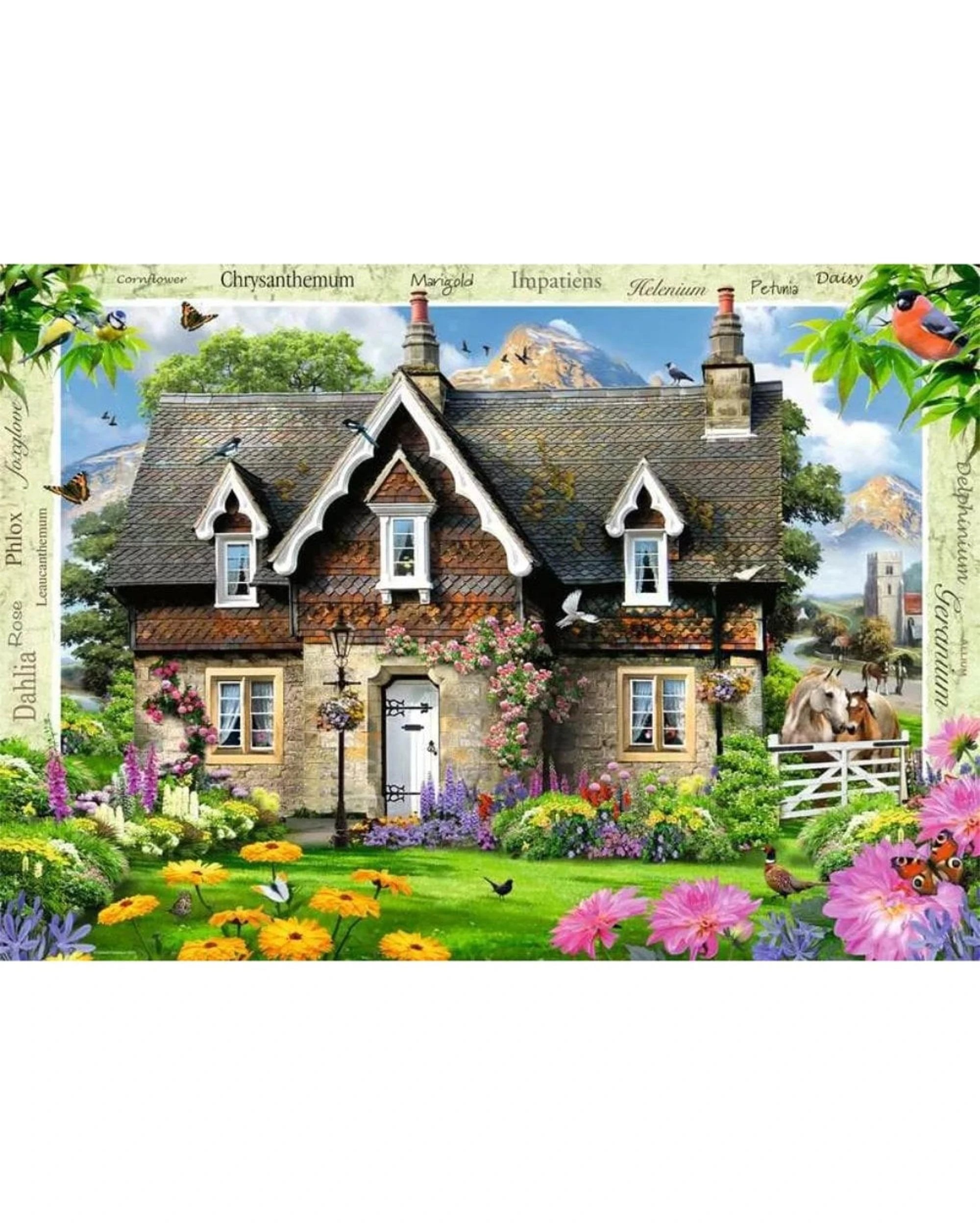 2 Ravensburger Country Cottage Hillside Cottage 1000 Piece Jigsaw Puzzle, 2 of 2