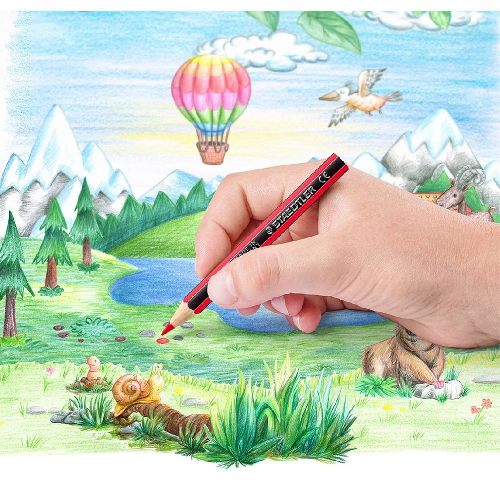 5 Staedtler Noris Half Pencils Hexagonal 12 Pack, 5 of 6