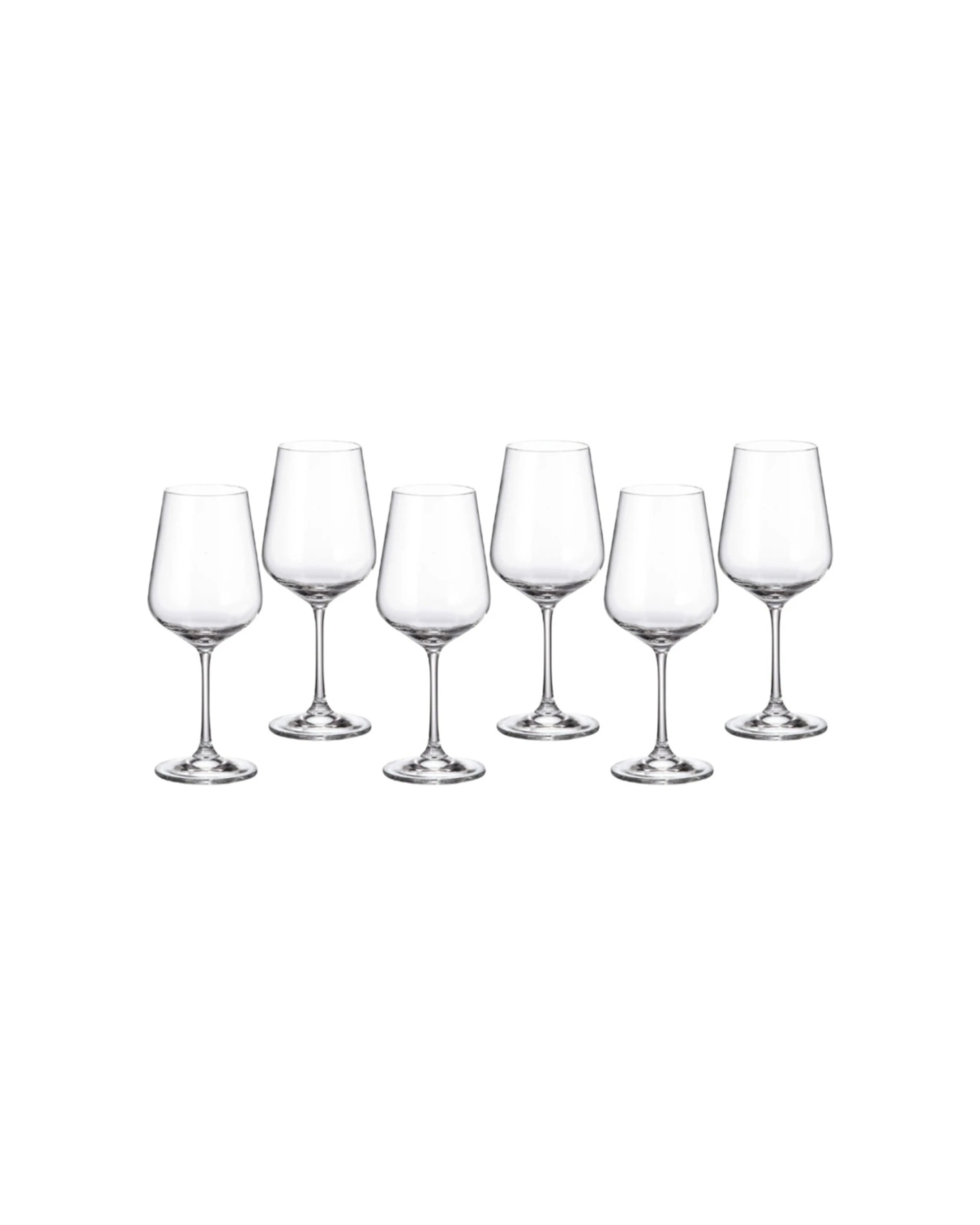 1 Bohemia 6pc Strix Wine Drink Glass Set Crystal Dishwasher Safe Lead 450ml - Clear, 1 of 1