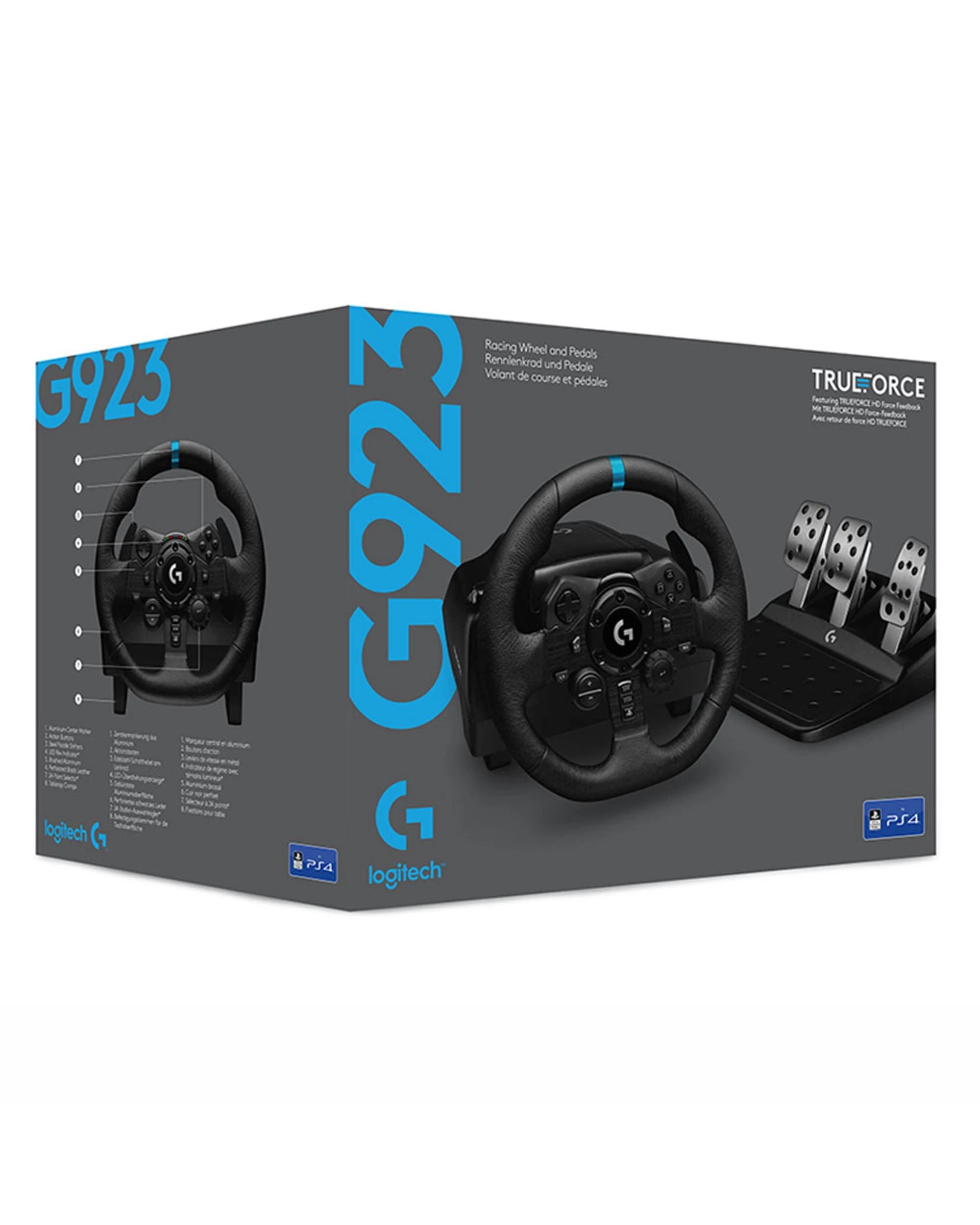 7 Logitech G923 Trueforce Sim Racing Wheel for PS5, PS4 and PC - Black, 7 of 7