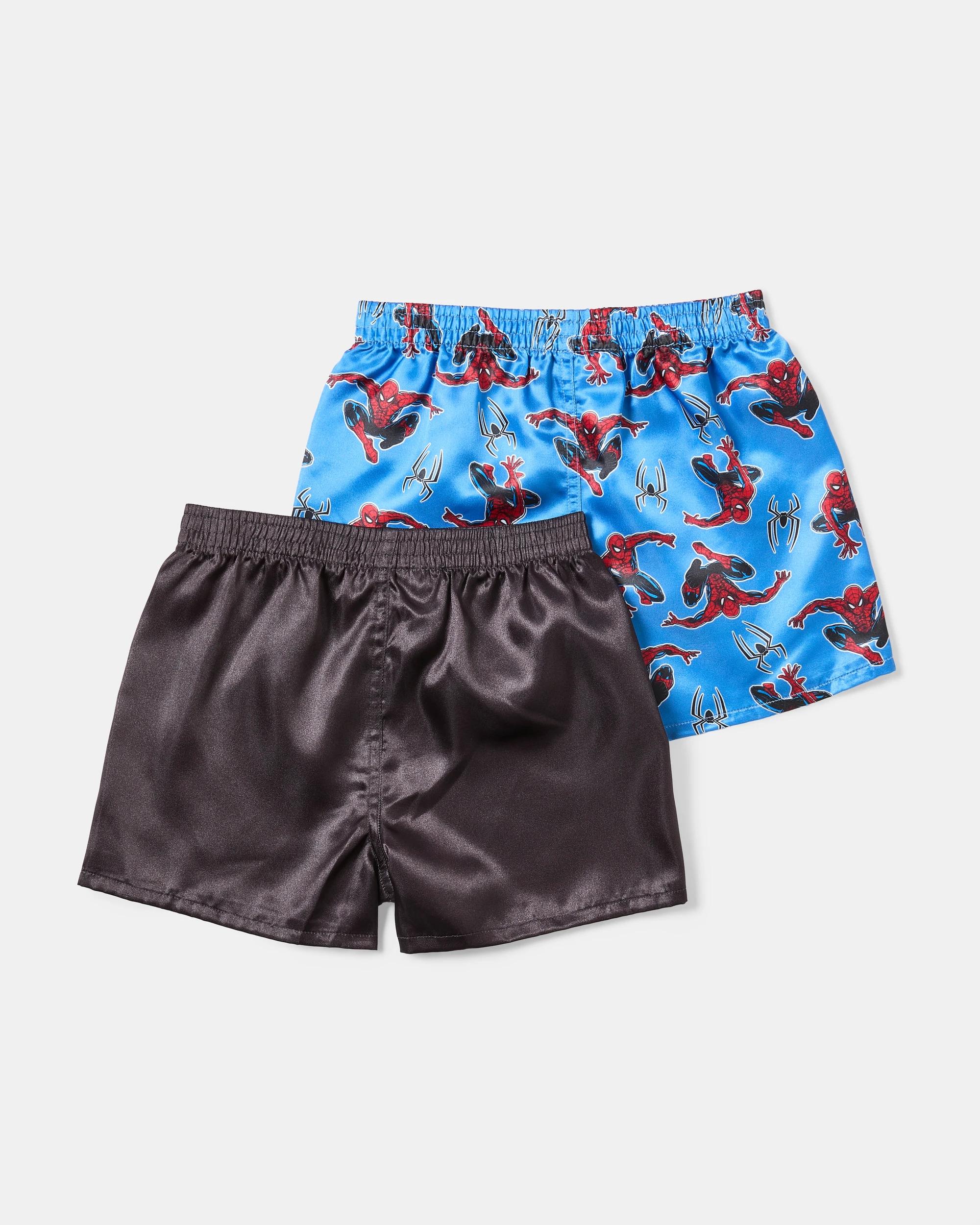 2 2 Pack Spider-Man License Satin Boxers Spiderman, 2 of 4