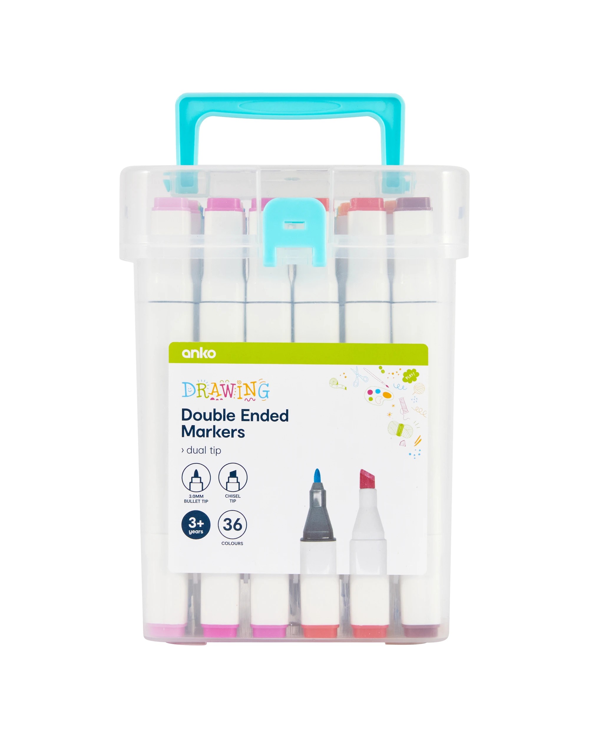1 36 Pack Double Ended Markers, 1 of 9