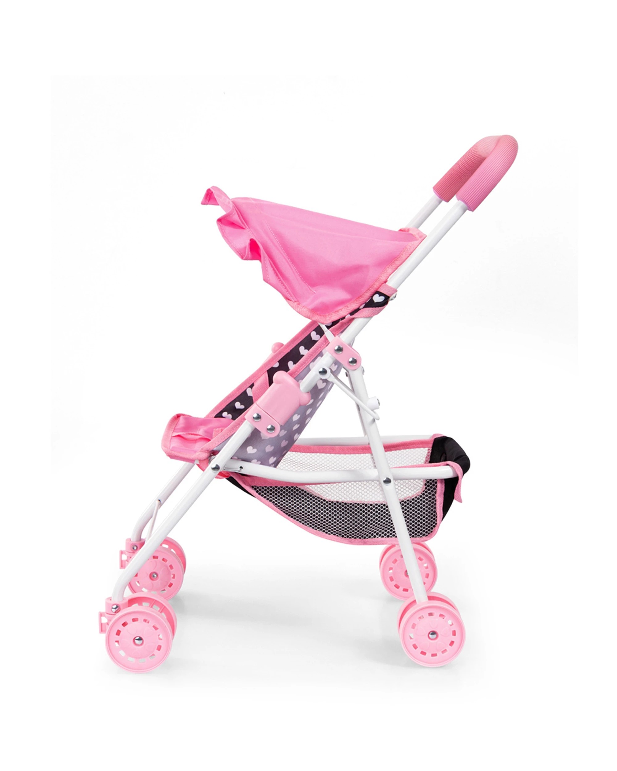 2 Bayer Doll Buggy Doll Pram Kids Children Toy Doll Stroller Pretend Play
 - pink, 2 of 3