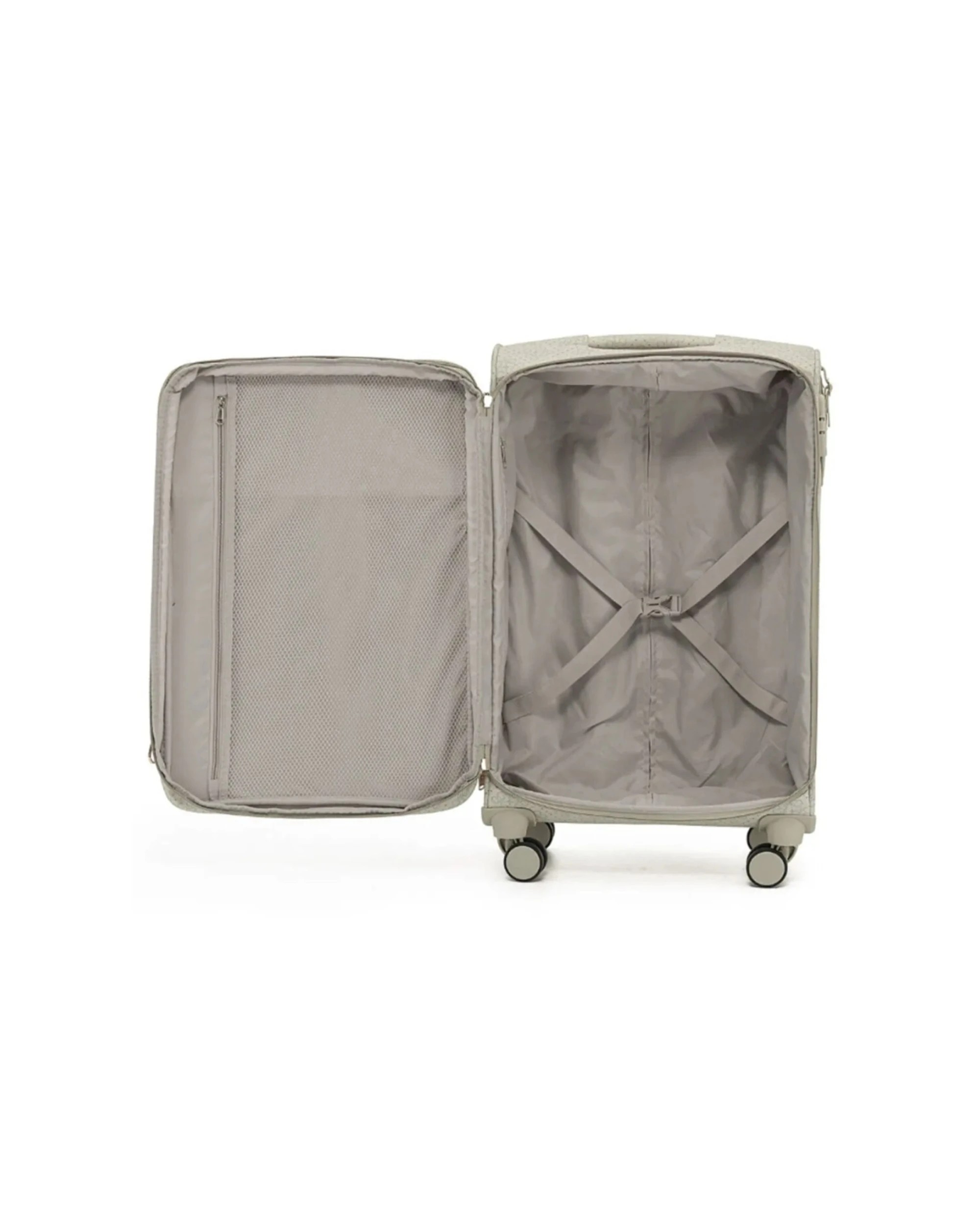 2 Tosca Willow 66 cm Medium Lightweight Expandable Suitcase Travel Luggage Vanilla - Beige, 2 of 3