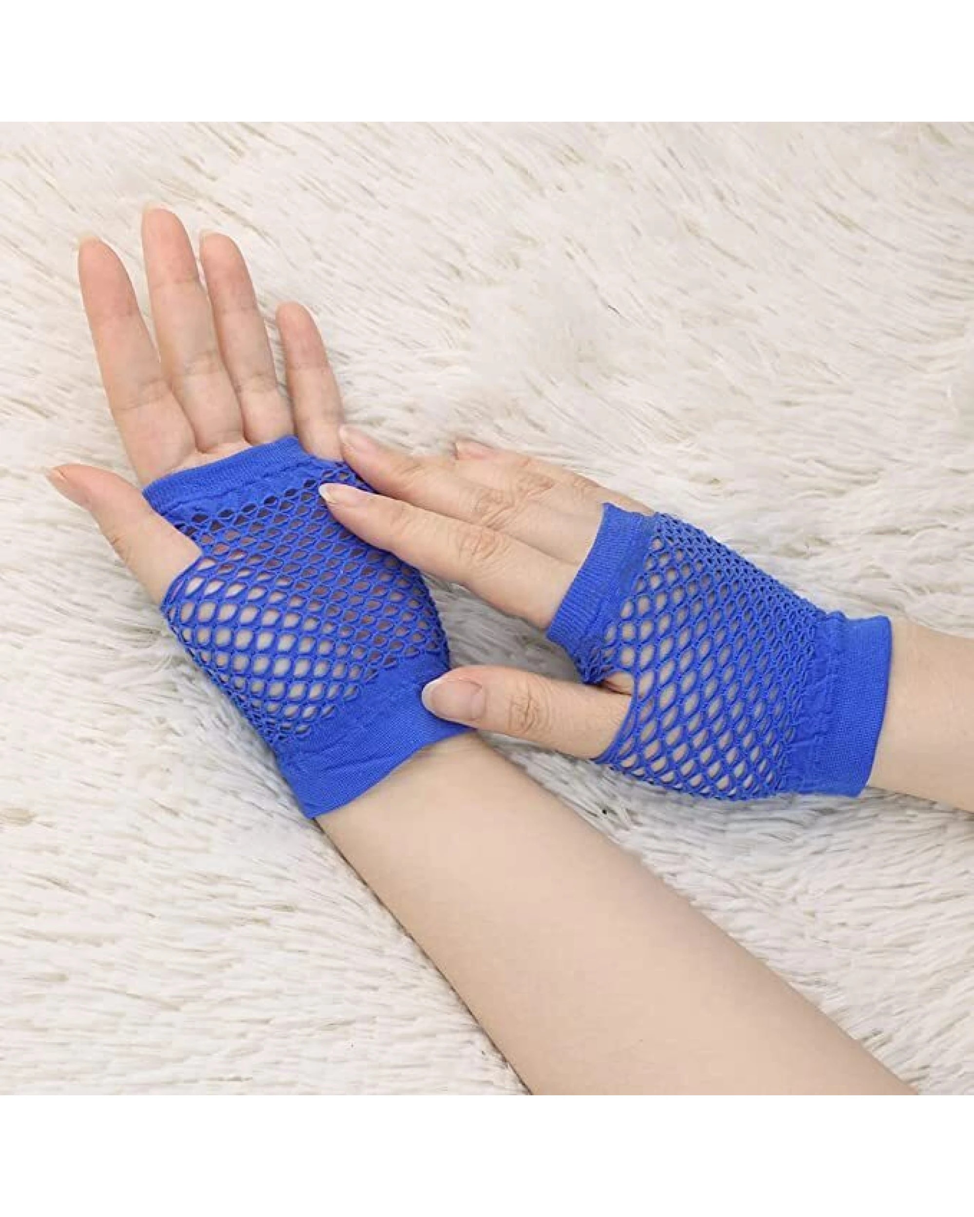 4 BR Costumes Fingerless Fishnet Gloves for Costume Parties and Dance, 4 of 4
