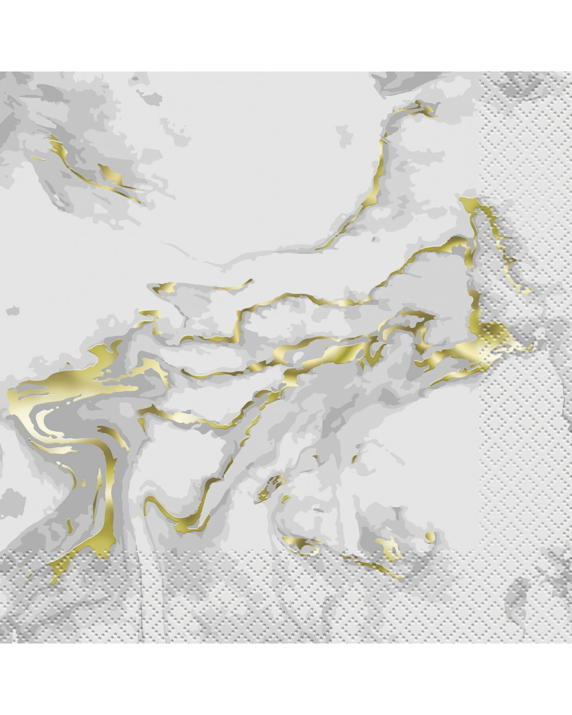 1 Unique Gold Marble Large Napkins Serviettes Pack of 20, 1 of 1