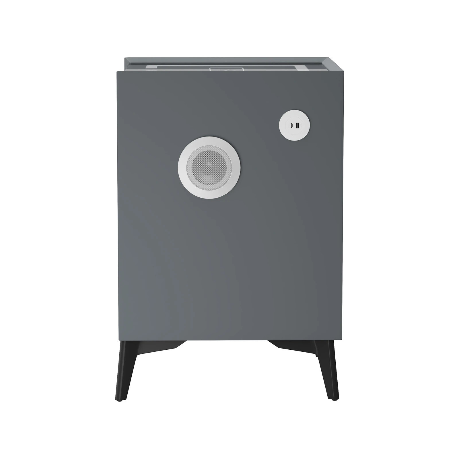 8 Oikiture Smart Bedside Table Wireless Charging Led Lights 3 Drawers
 - Grey, 8 of 10