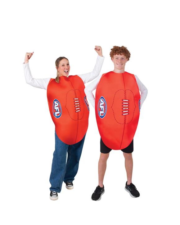 Rubies AFL Footy Costume Adult Standard One Size - Adults One Size